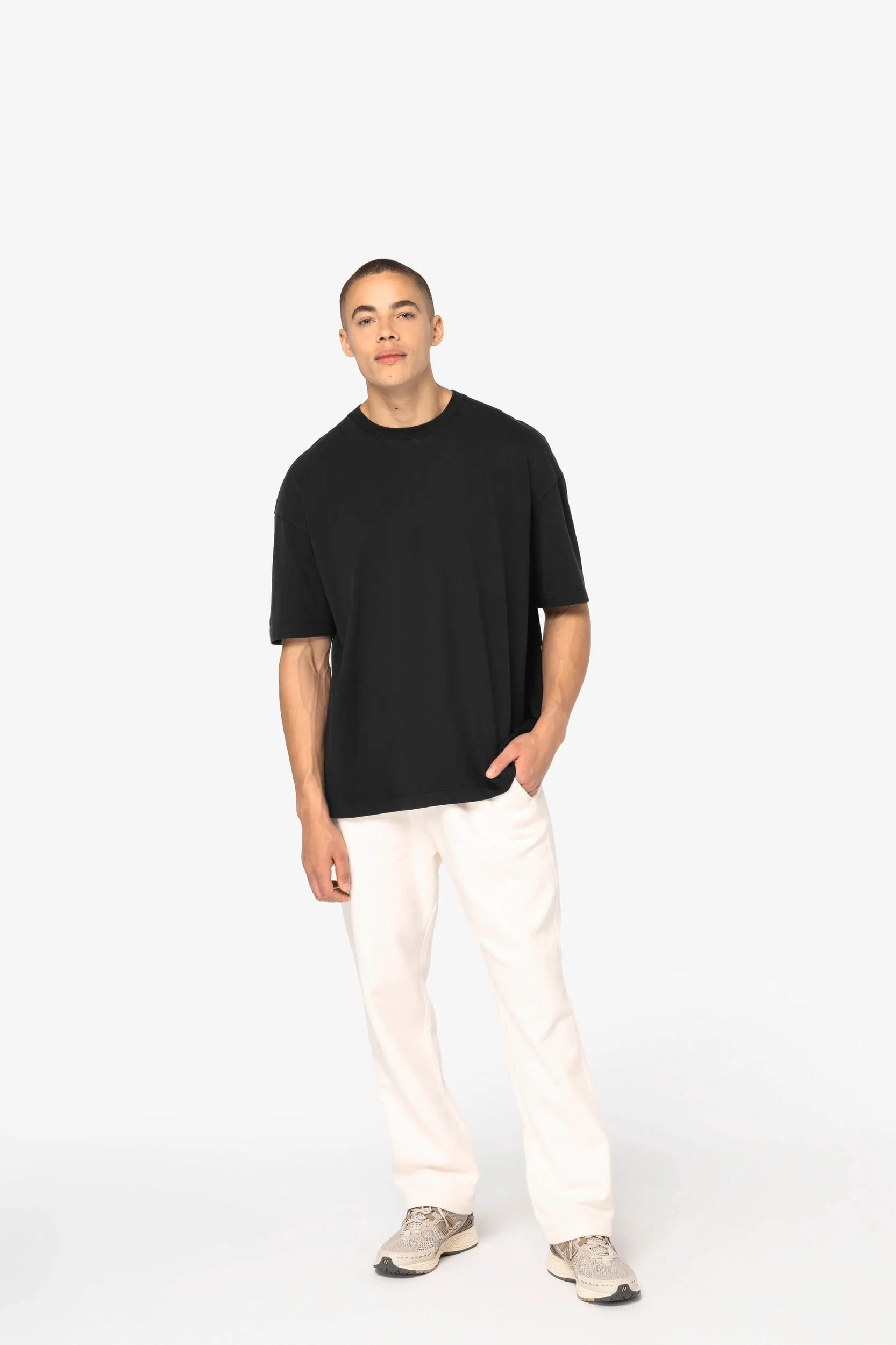 Camiseta ecorrersponsable oversize efecto lavado hombre