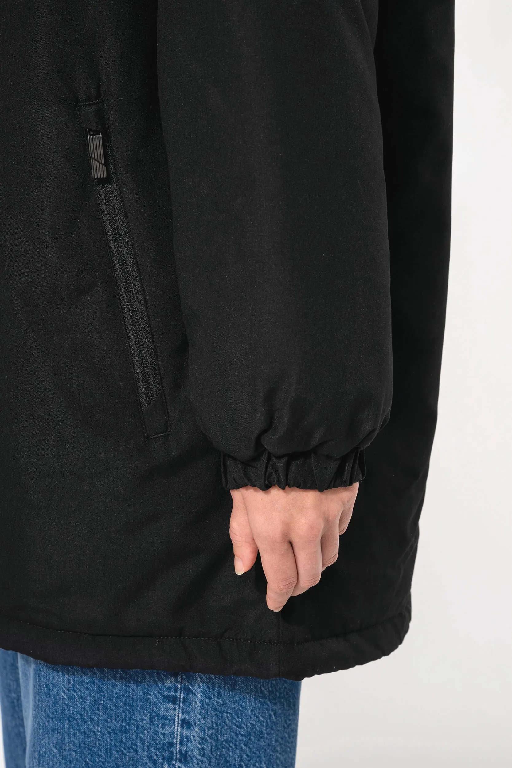 Parka con capucha reciclada unisex
