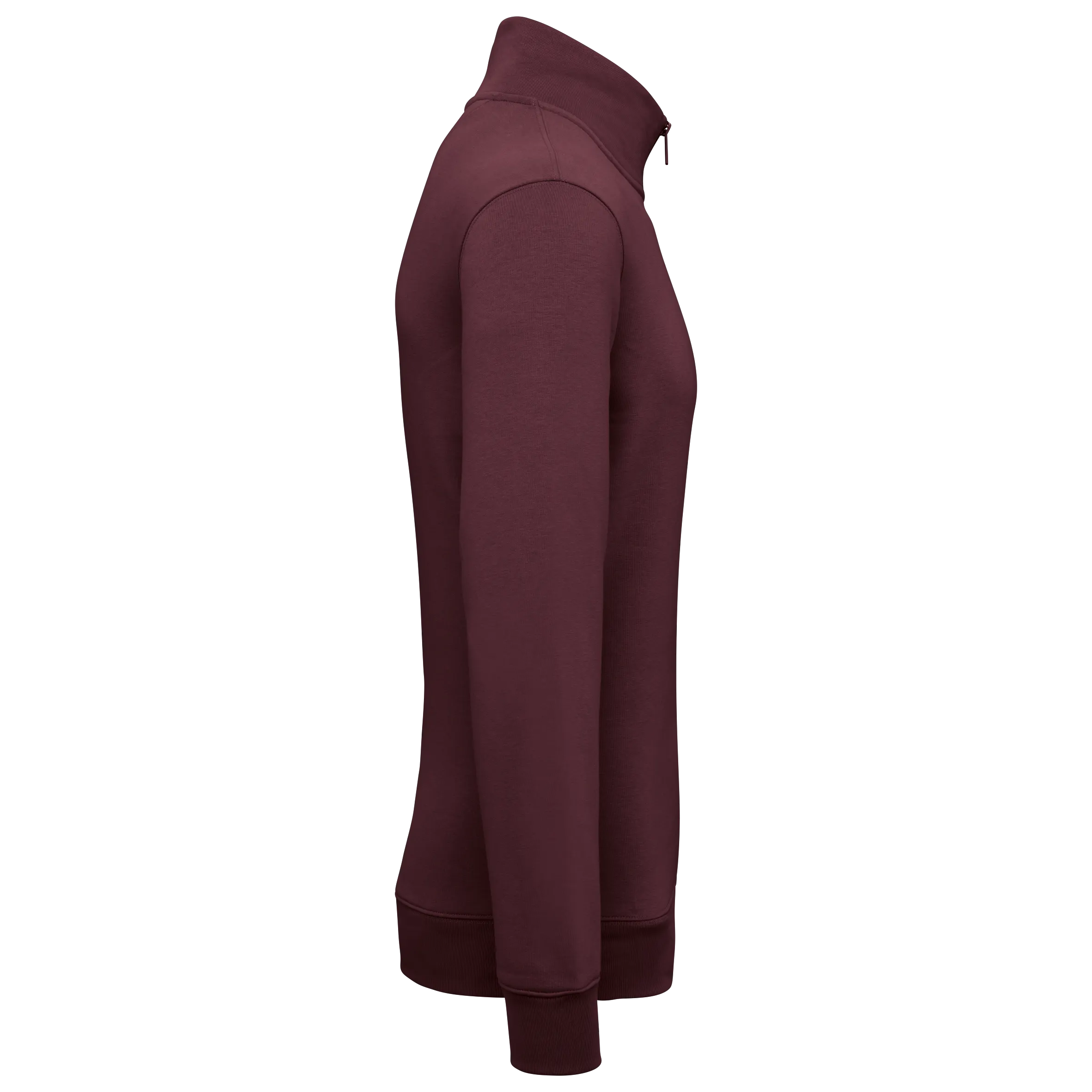 Sudadera ecorresponsable de cuello alto con cremallera hombre