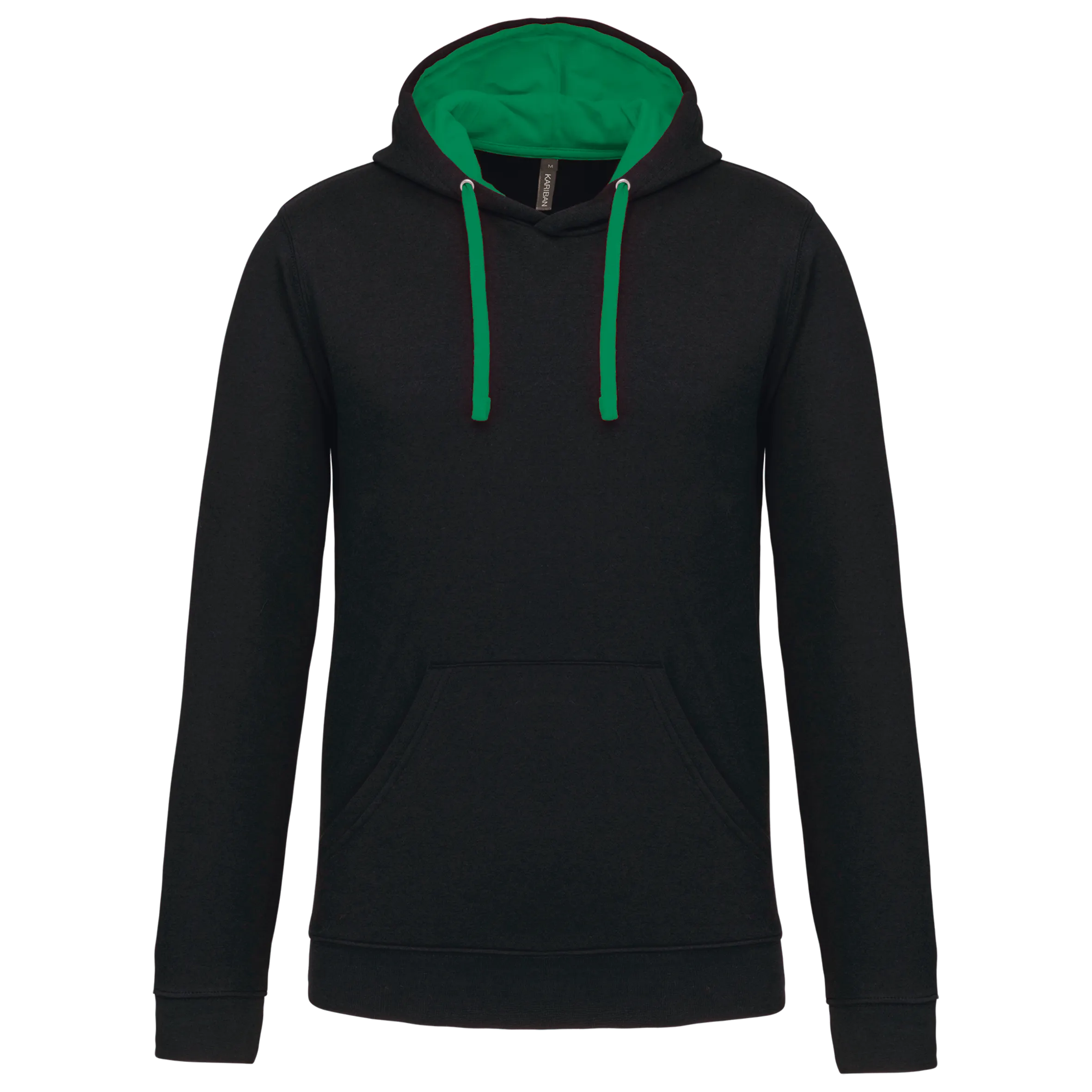 Sudadera capucha contrastada hombre