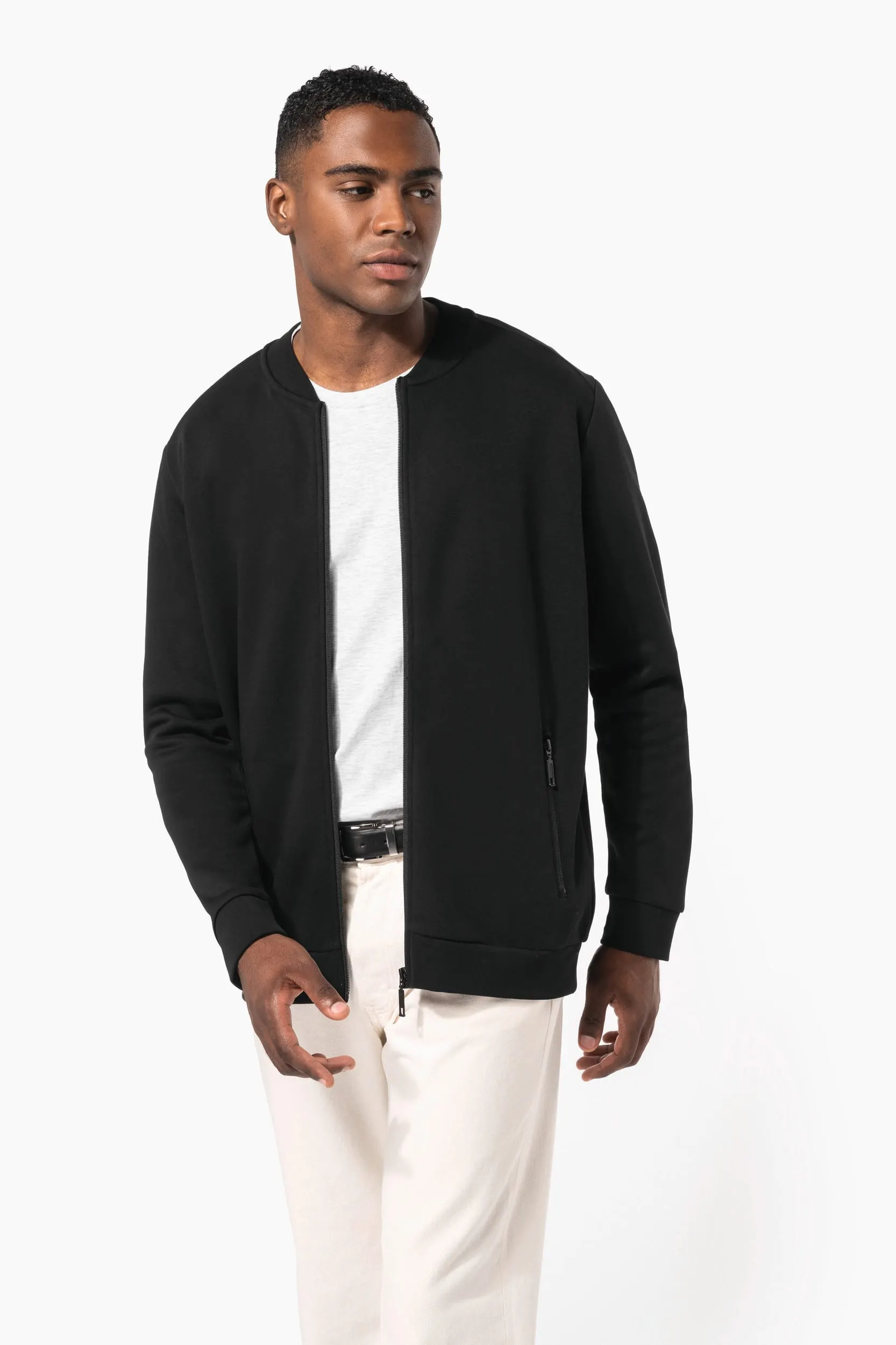 Chaqueta de felpa con cremallera