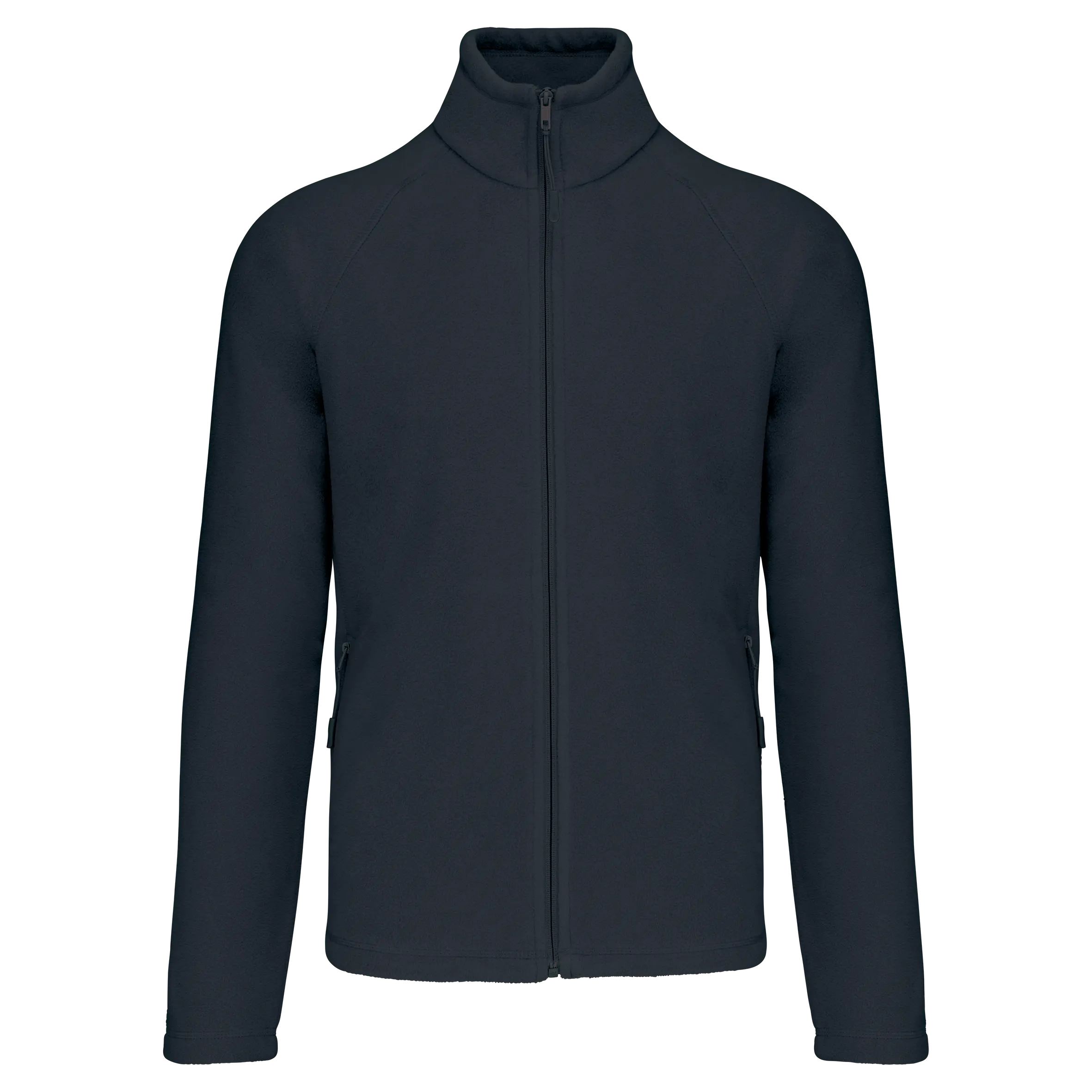 Chaqueta micropolar con cremallera y mangas raglán hombre