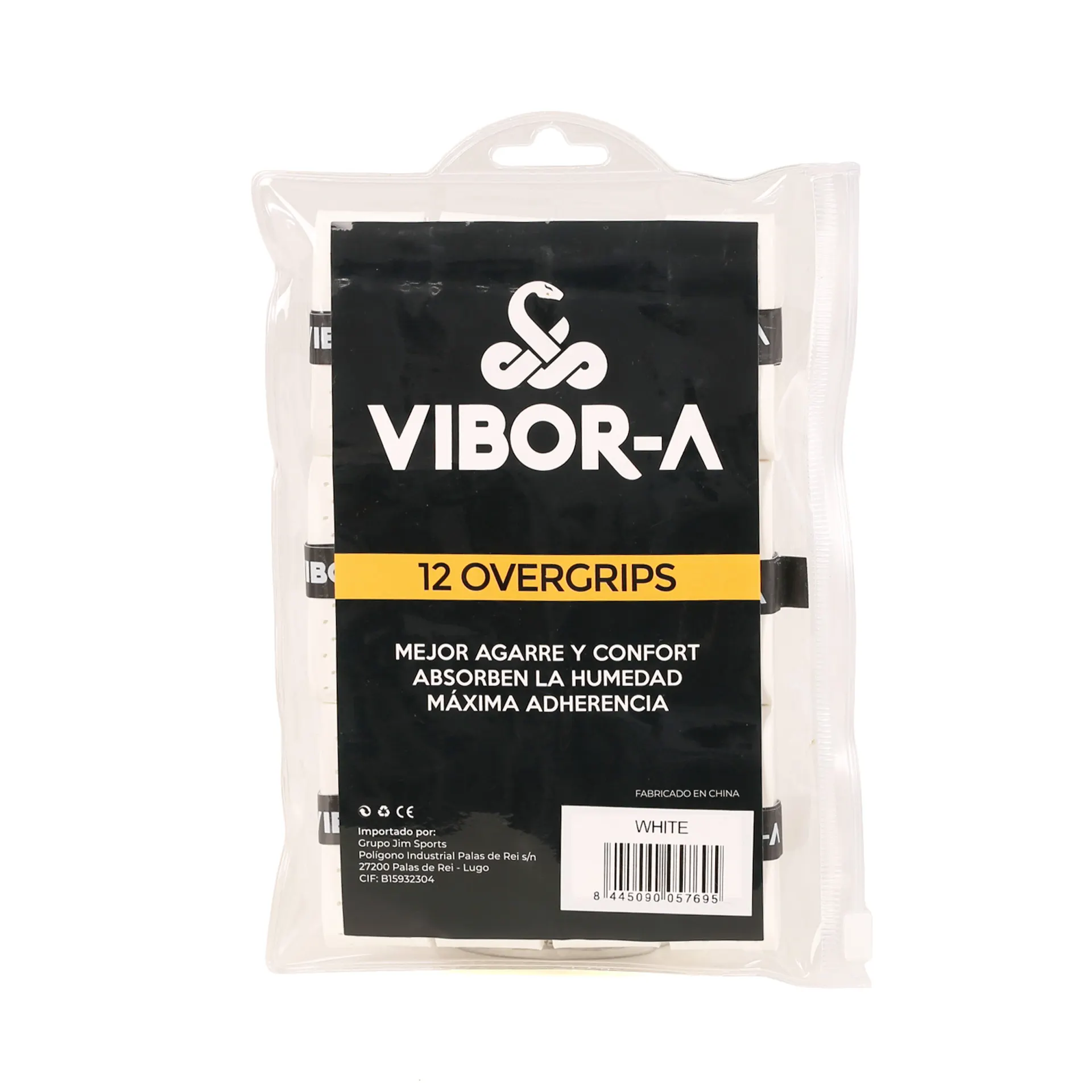 BOLSA DE 12 OVERGRIPS VIBOR-A PERFORADO