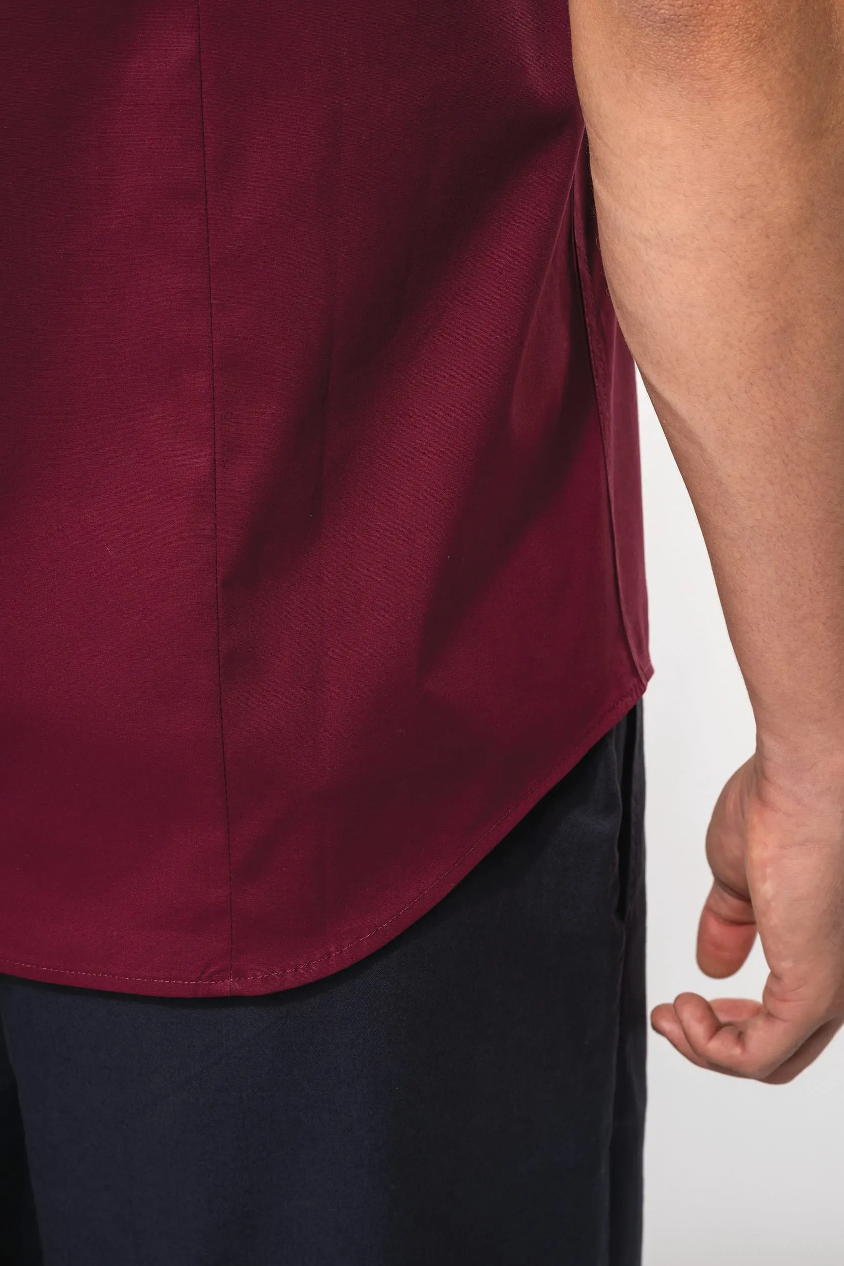 Camisa strech manga corta hombre