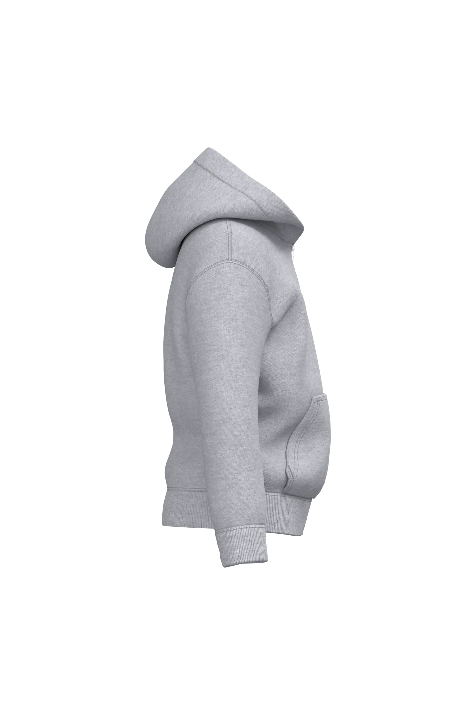 Sudadera reciclada con cremallera y capucha infantil