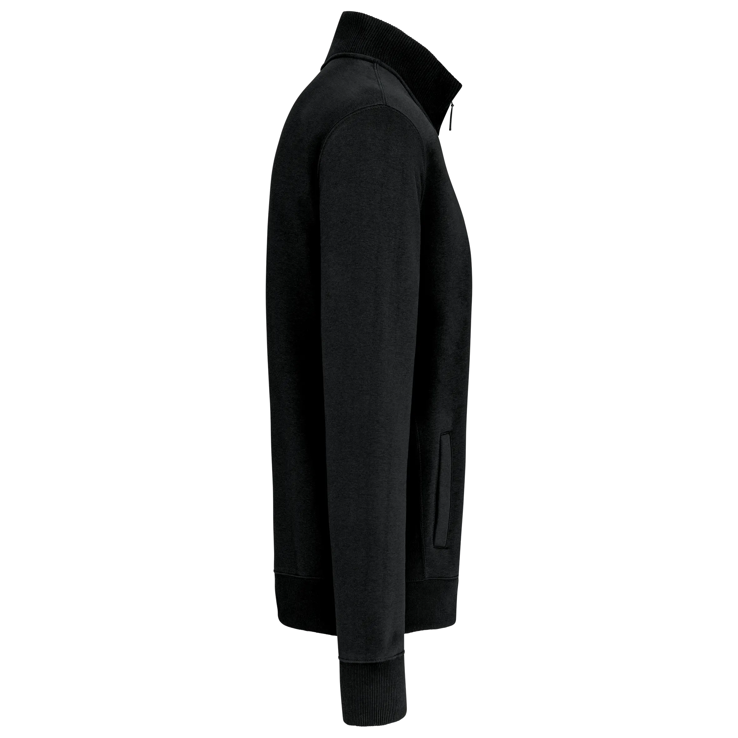 Chaqueta de felpa con cremallera hombre