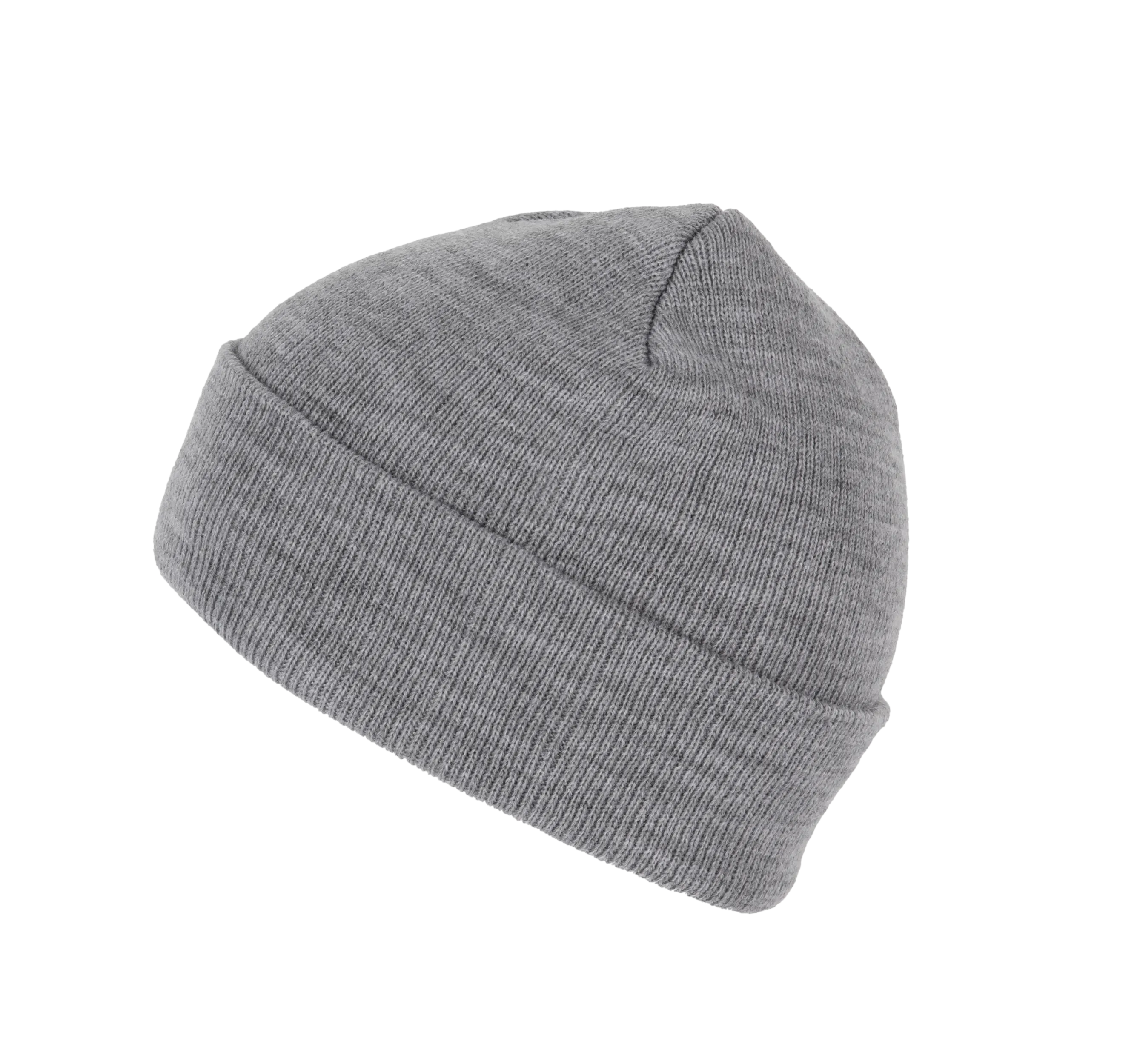 Gorro punto reciclado con dobladillo