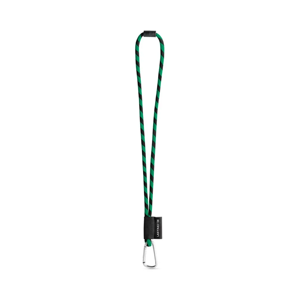 75089. SET Lanyard TUBE Long (Ø 7 mm) con mosquetón en forma de D de 55 mm y cierre de seguridad de Ø 7 mm