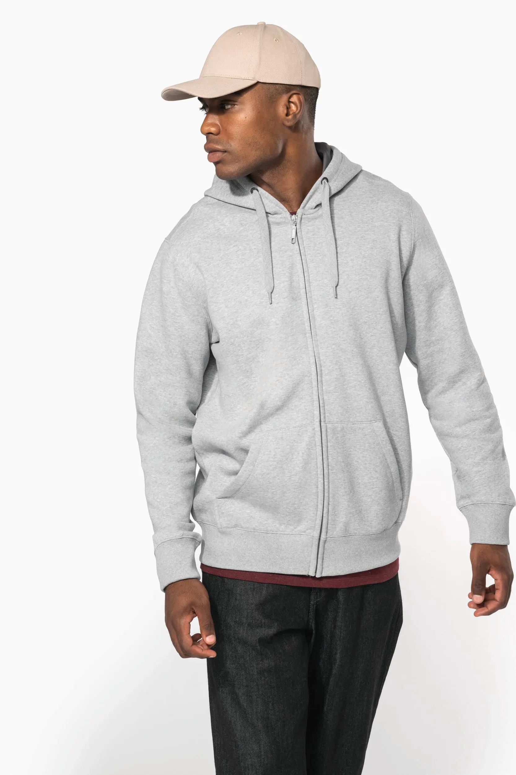 Sudadera capucha y cremallera