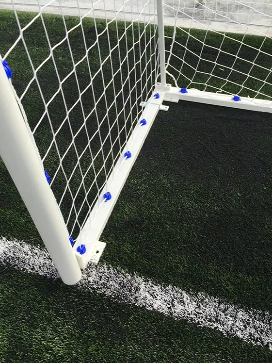 JGO PORTERÍAS FÚTBOL 7 METÁLICAS TRASLADABLES TUBO 80 MM REGLAMENTARIAS