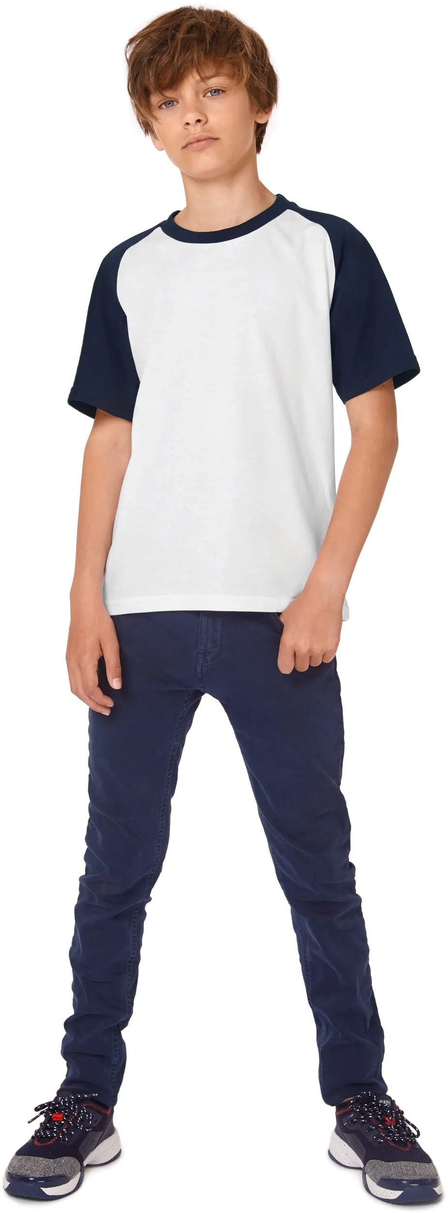 Camiseta Baseball bicolor niños