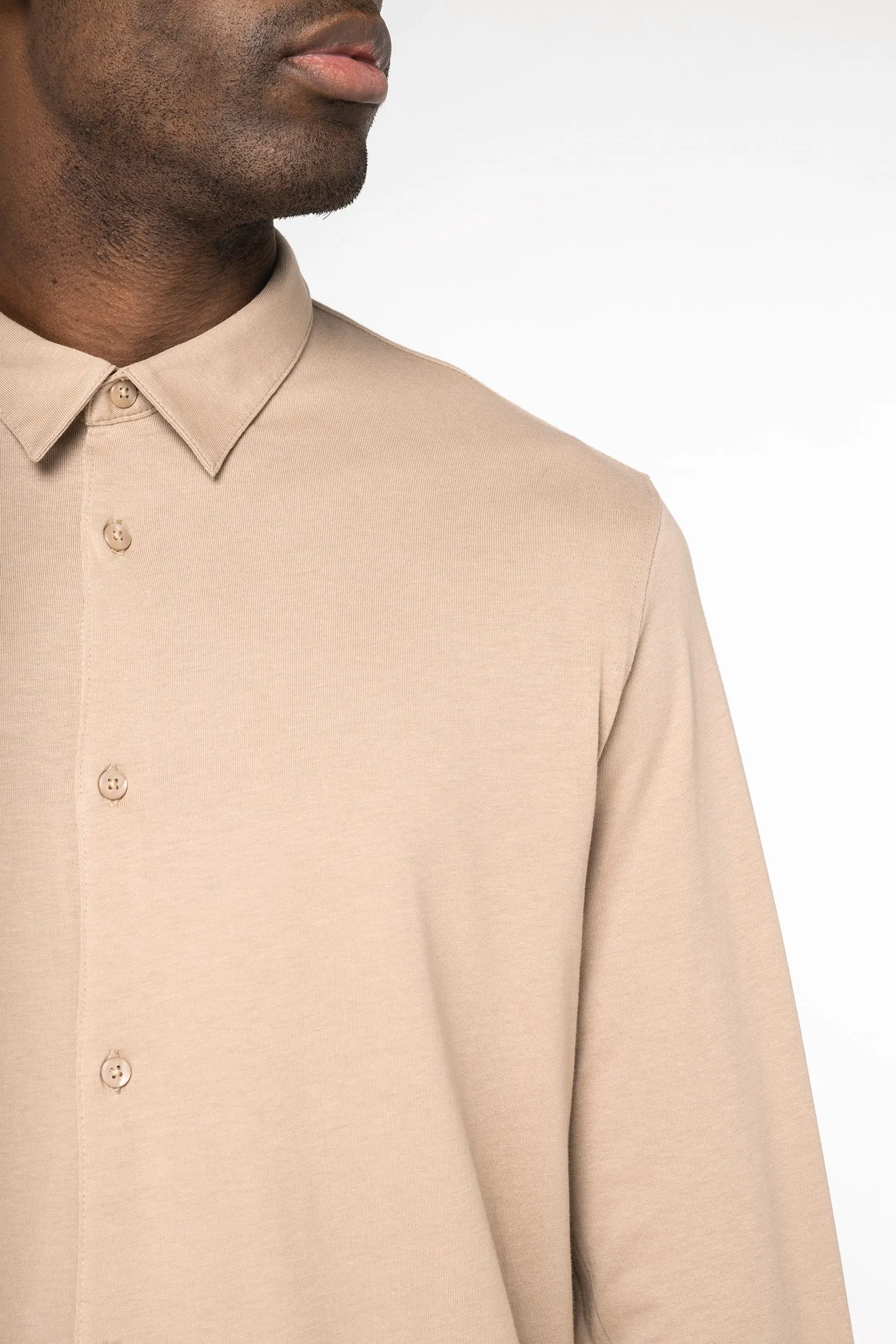 Camisa ecorresponsable de punto jersey hombre