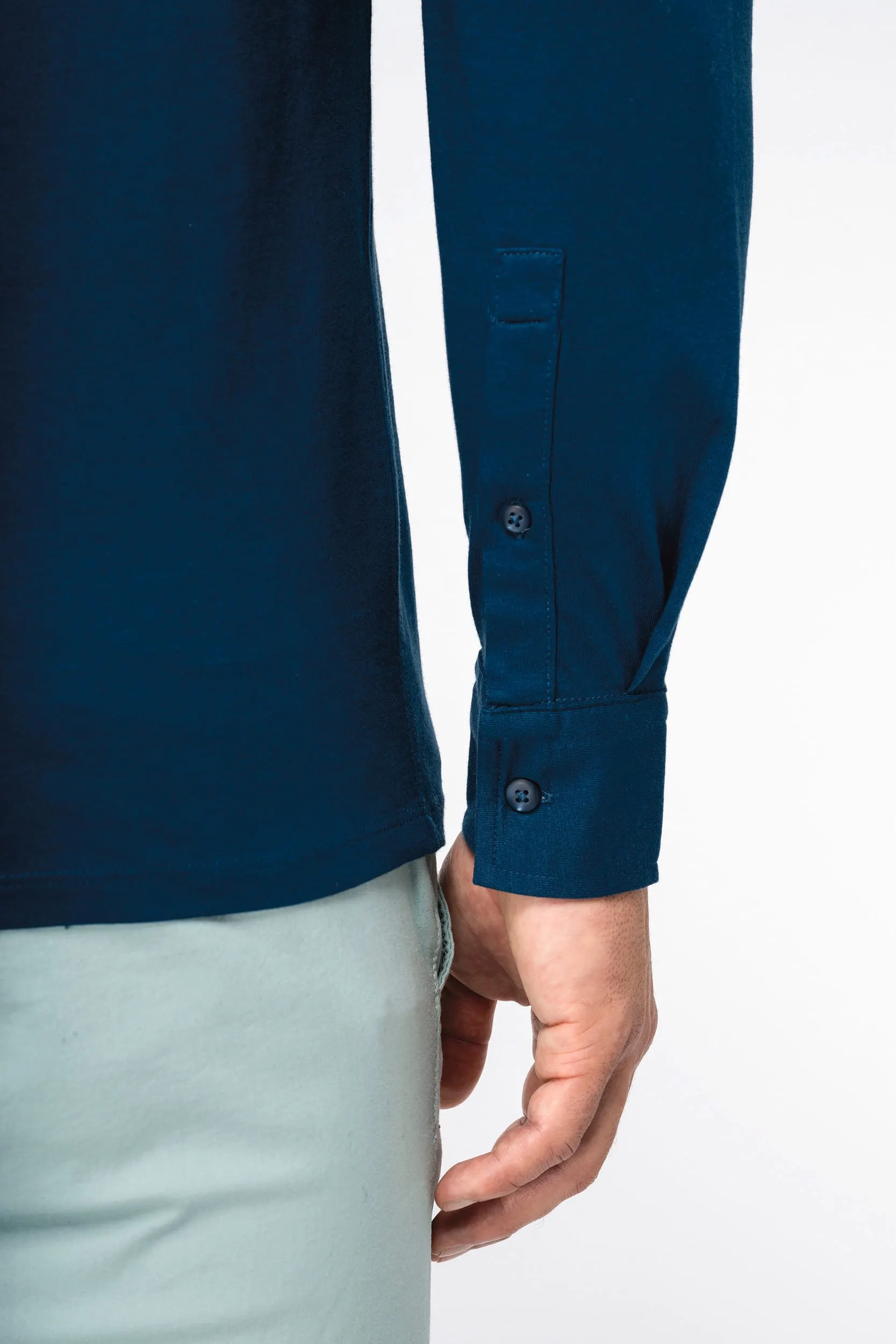 Camisa ecorresponsable de punto jersey hombre