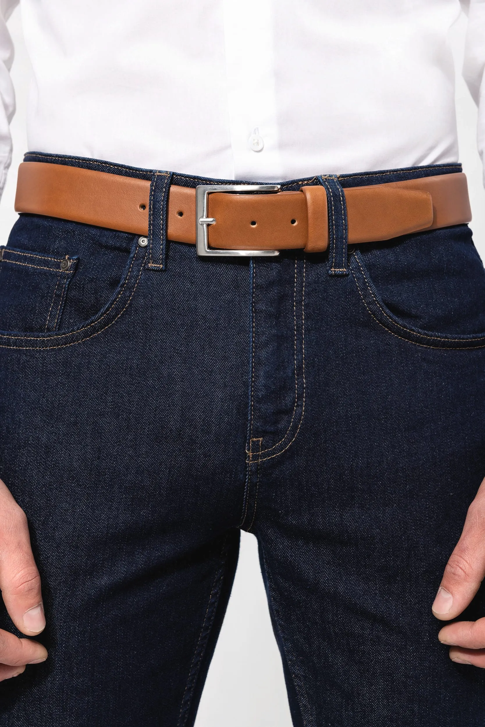 Cinturón de cuero hombre