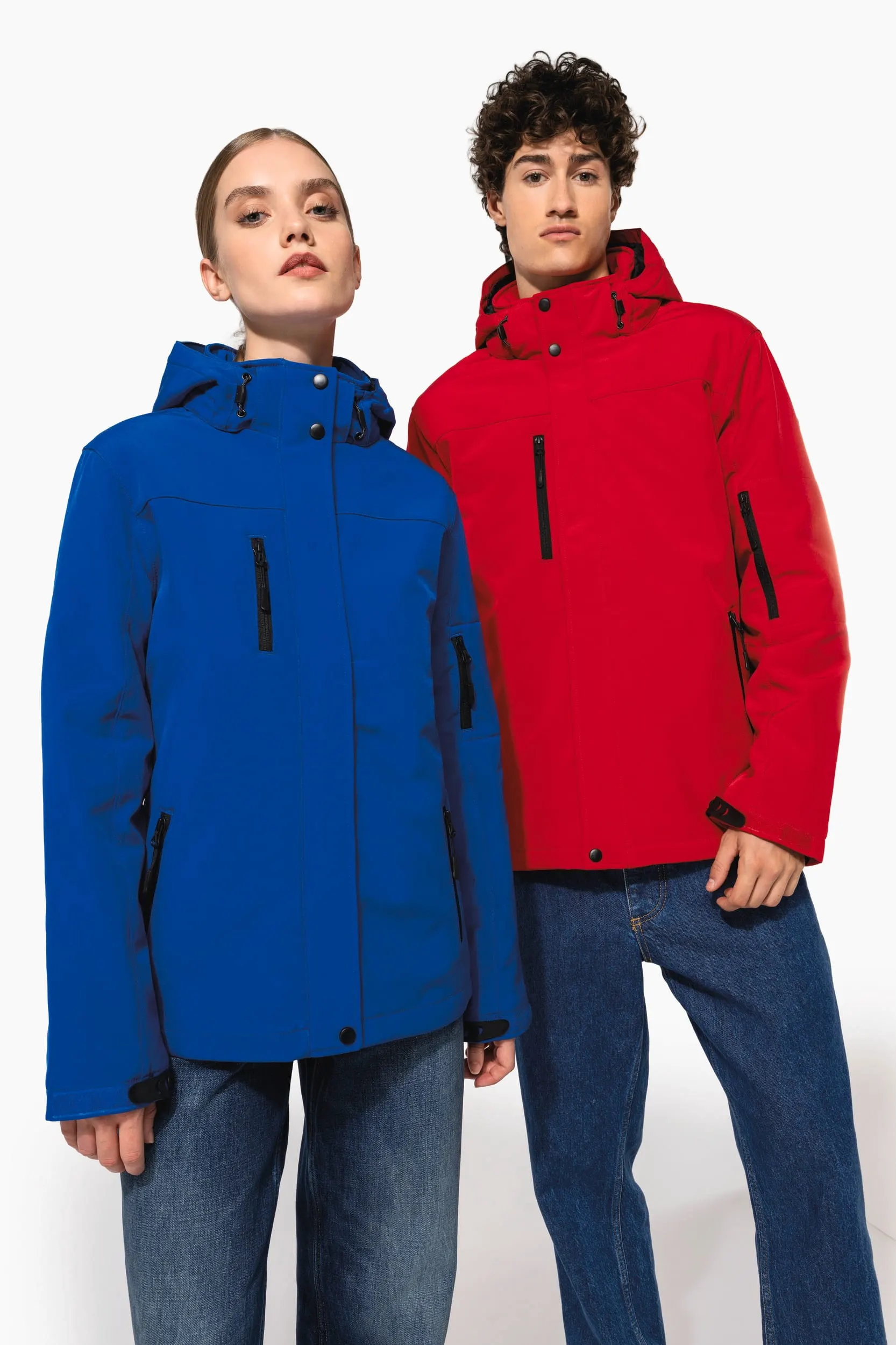 Parka softshell acolchada con capucha mujer