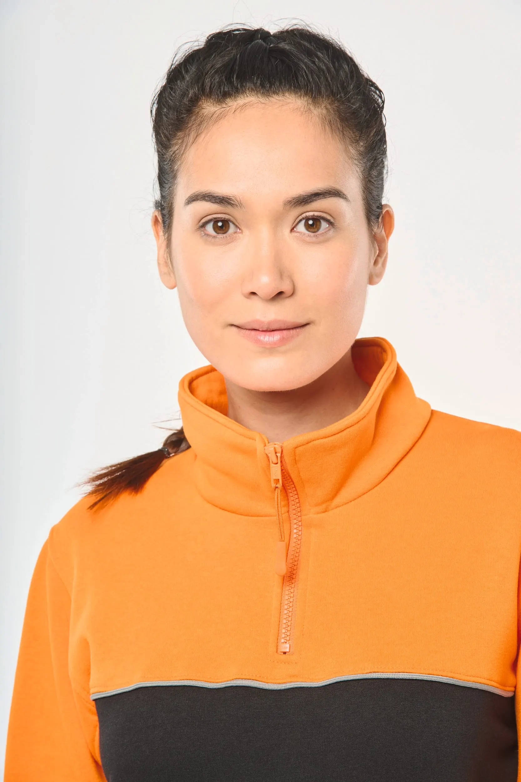 Sudadera 1/4 cremallera ecorresponsable– Unisex