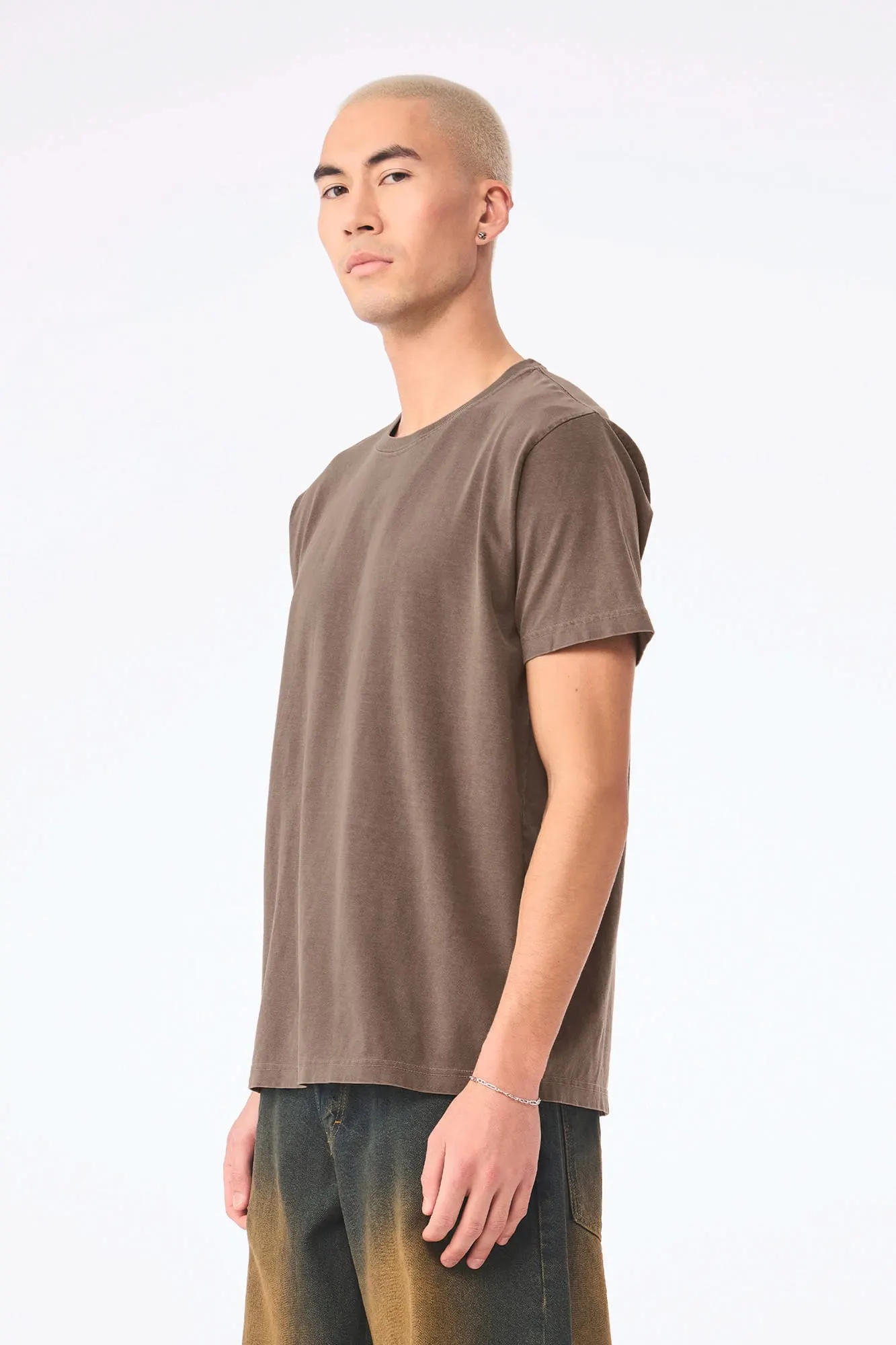 Camiseta de efecto lavado gruesa unisex