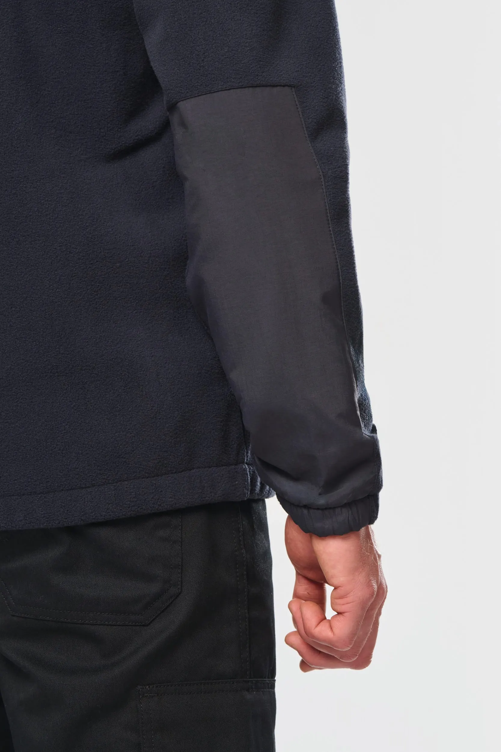 Chaqueta polar con mangas amovibles hombre