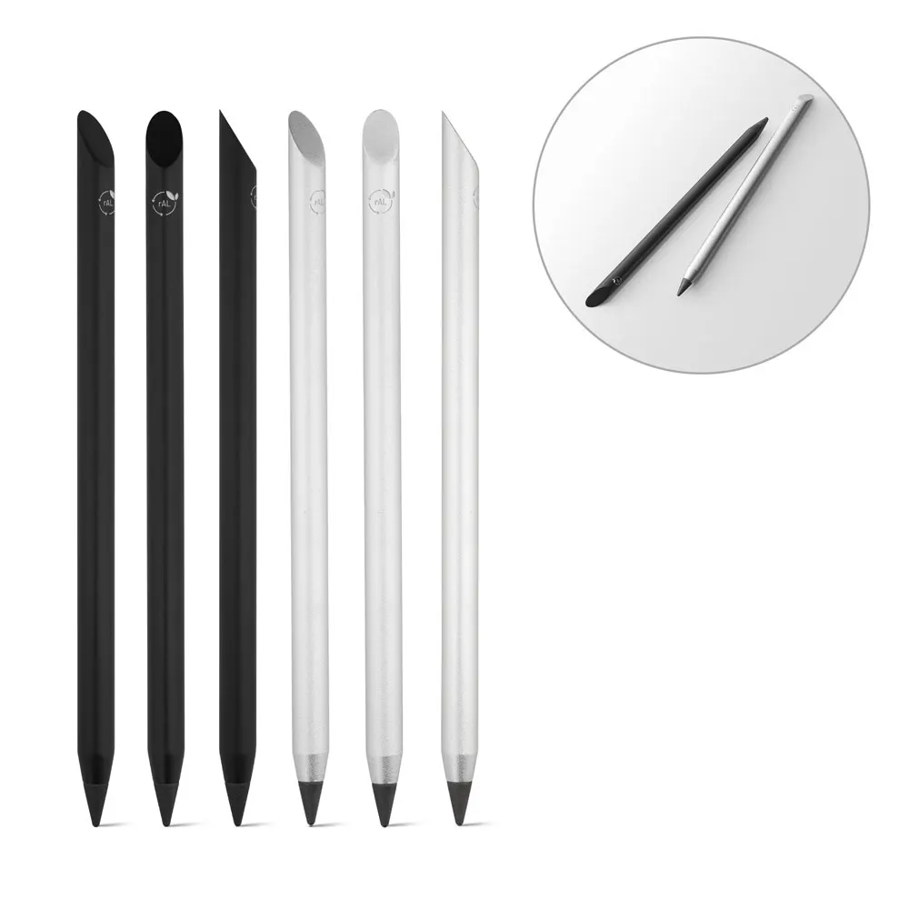 MONET. Bolígrafo de aluminio reciclado (100% rAL) sin tinta