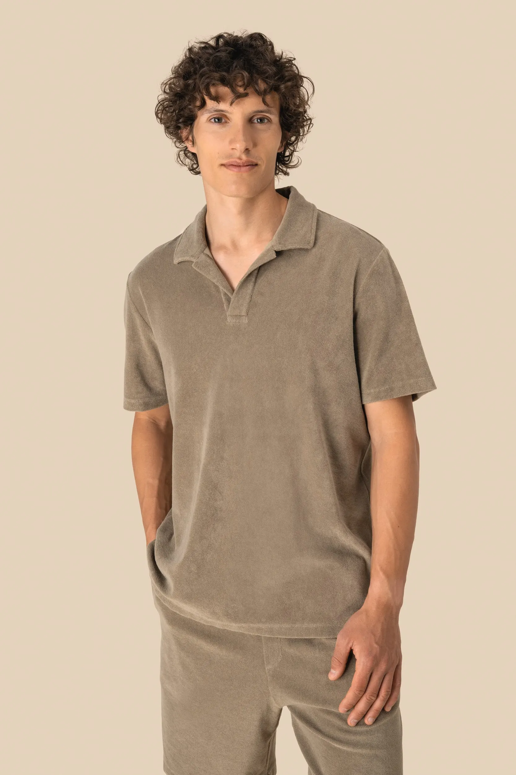 Polo ecorresponsable de rizo hombre