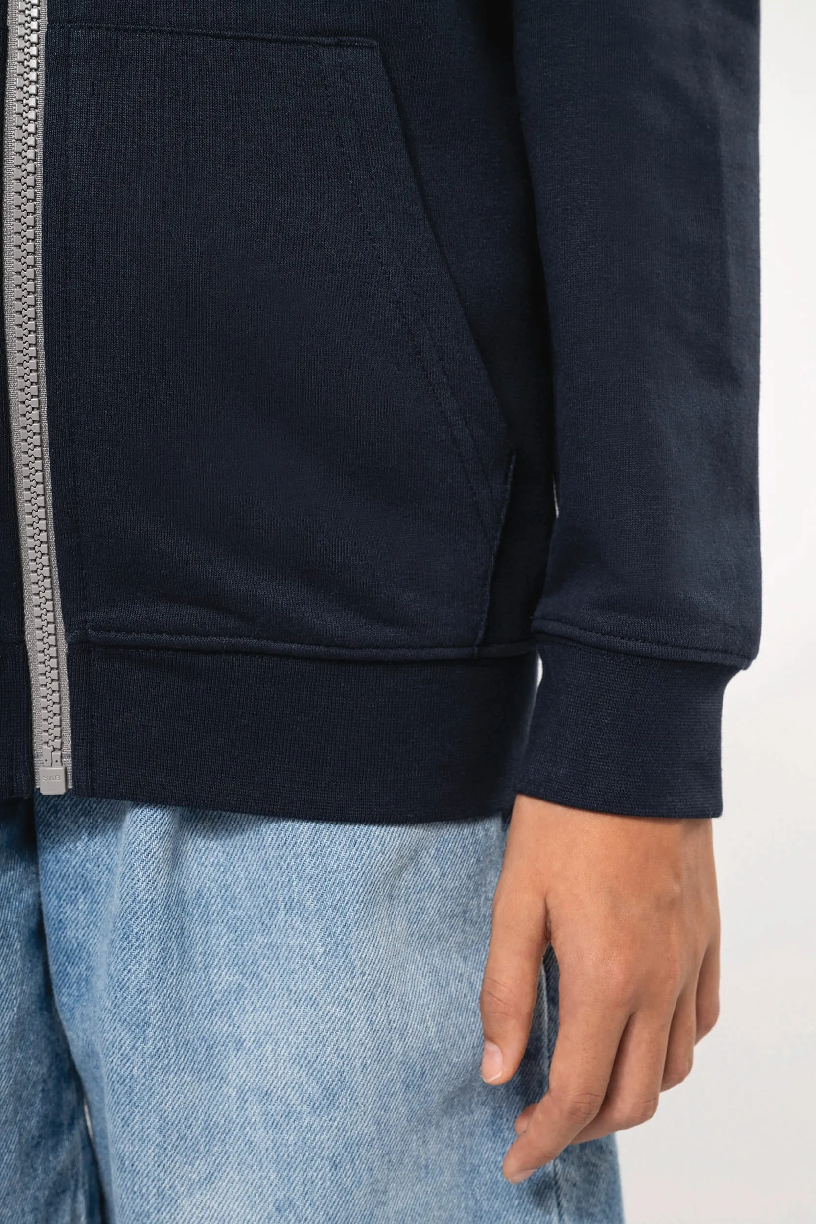 Sudadera capucha y cremallera niños