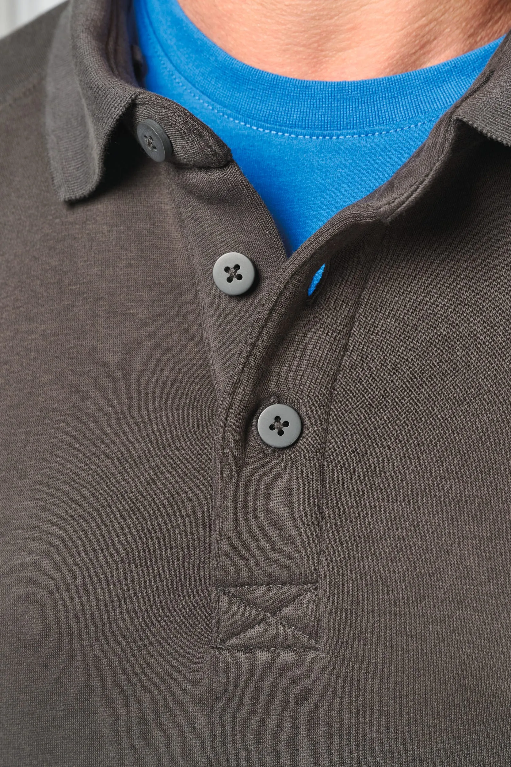 Sudadera cuello polo