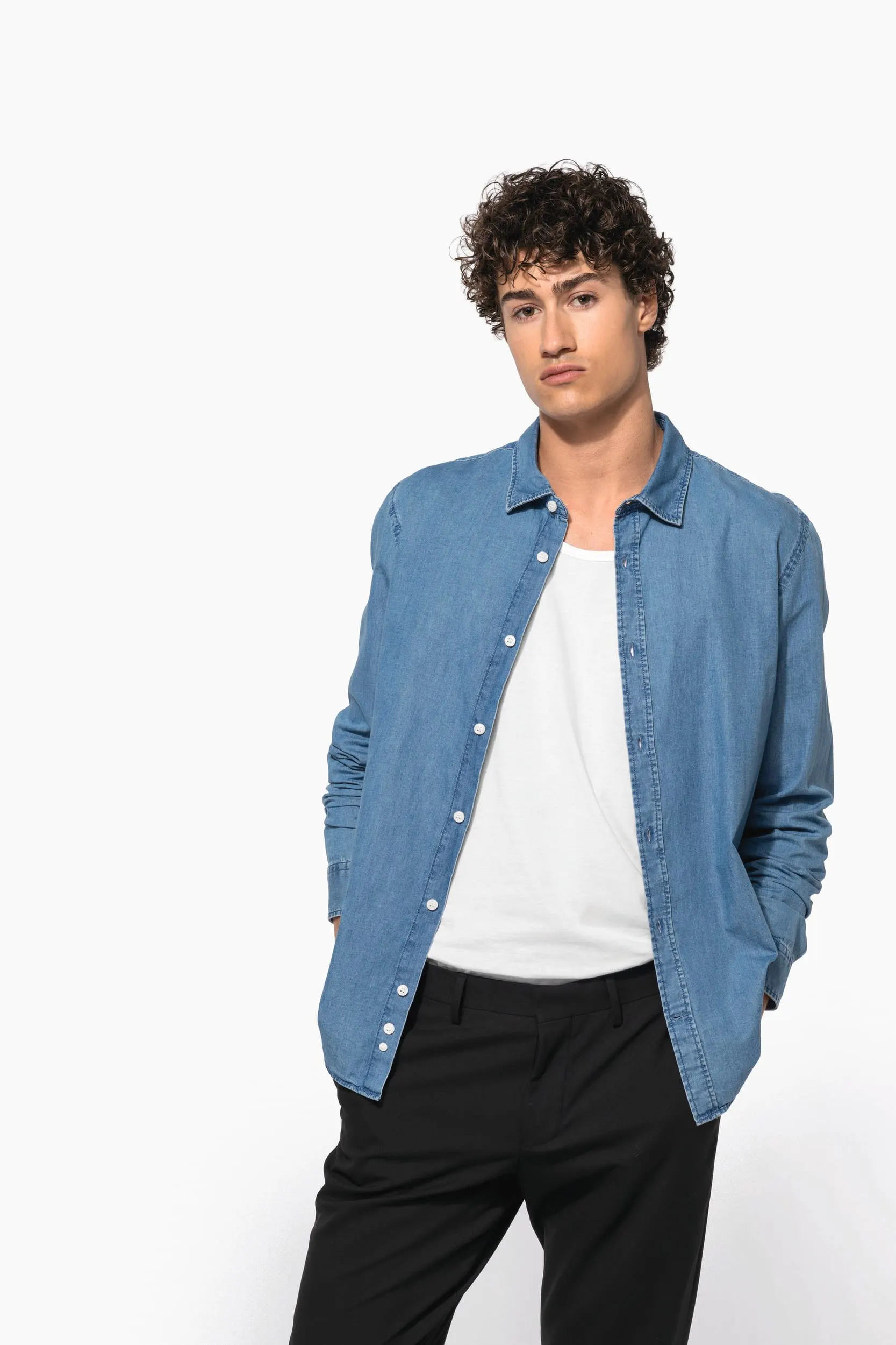 Camisa Denim hombre