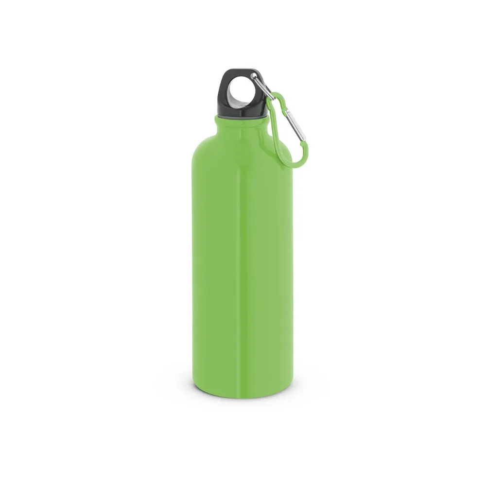 KELCE. Botella de acero inoxidable de pared simple con mosquetón de 550 ml