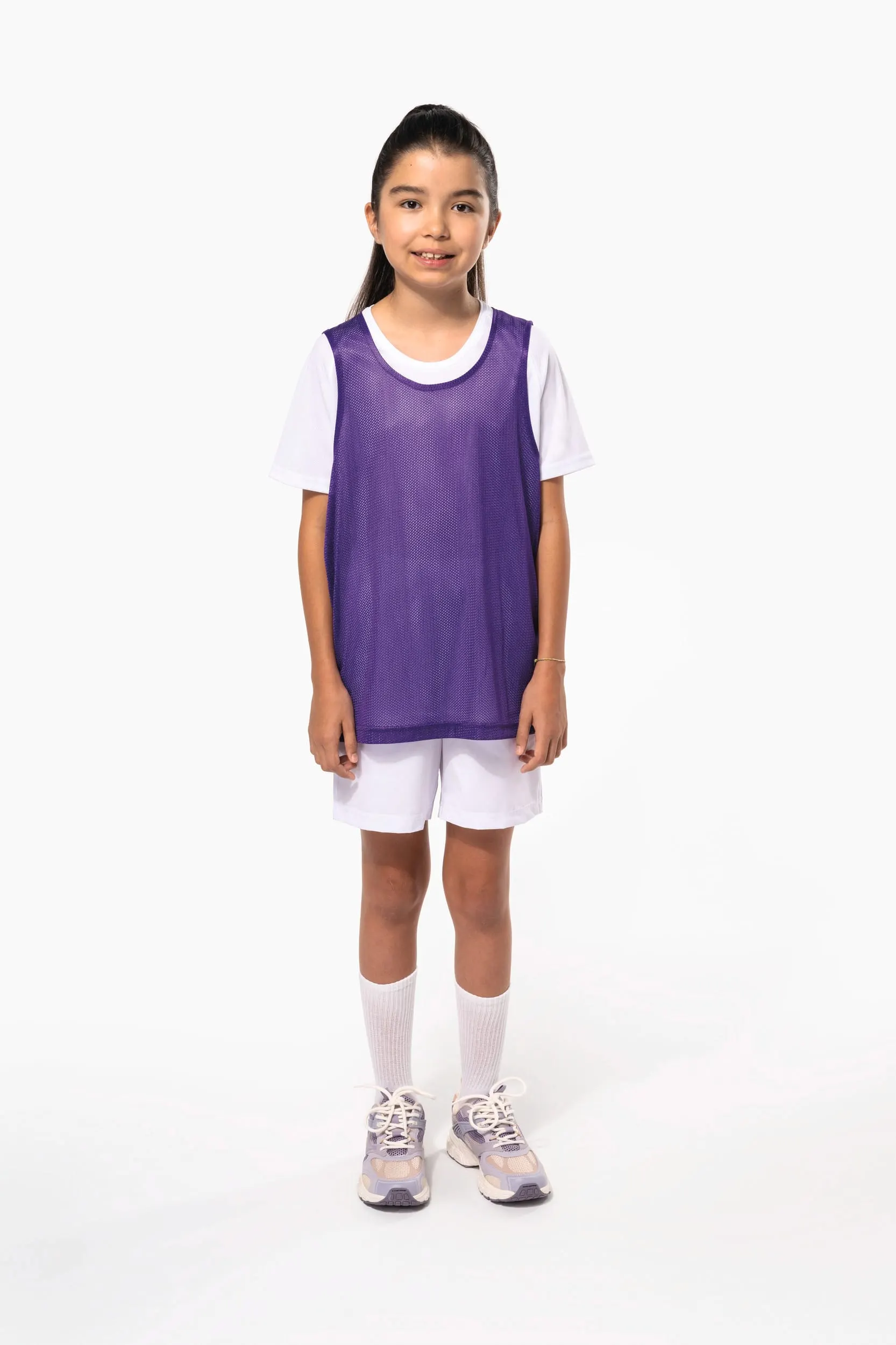 Peto ligero de rejilla multi-deportes para niños