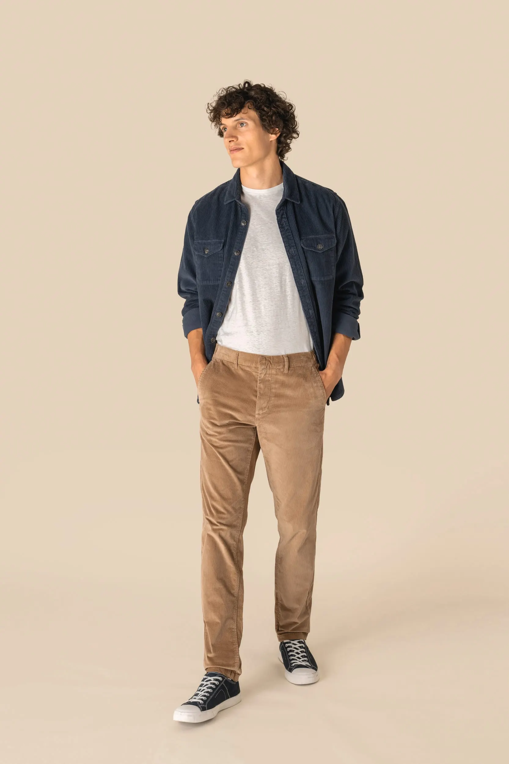 Pantalones ecorresponsable de pana hombre