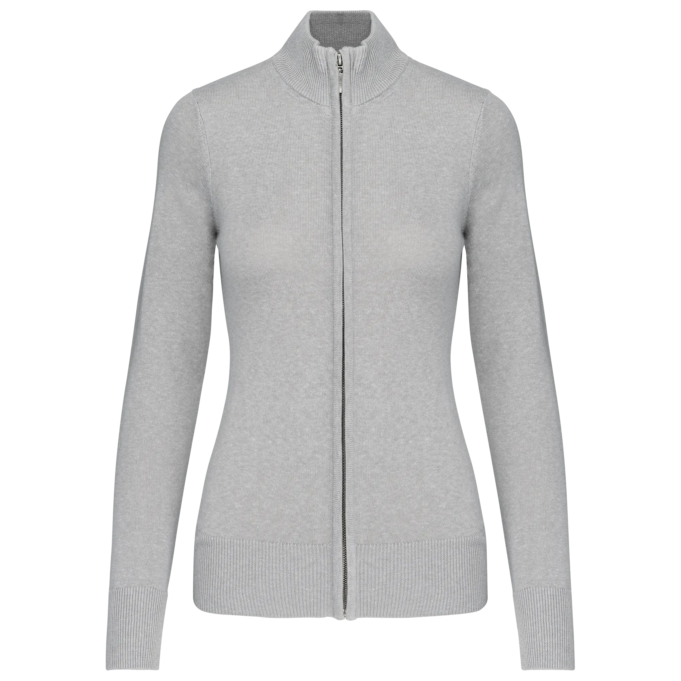 Chaqueta de punto con cremallera mujer