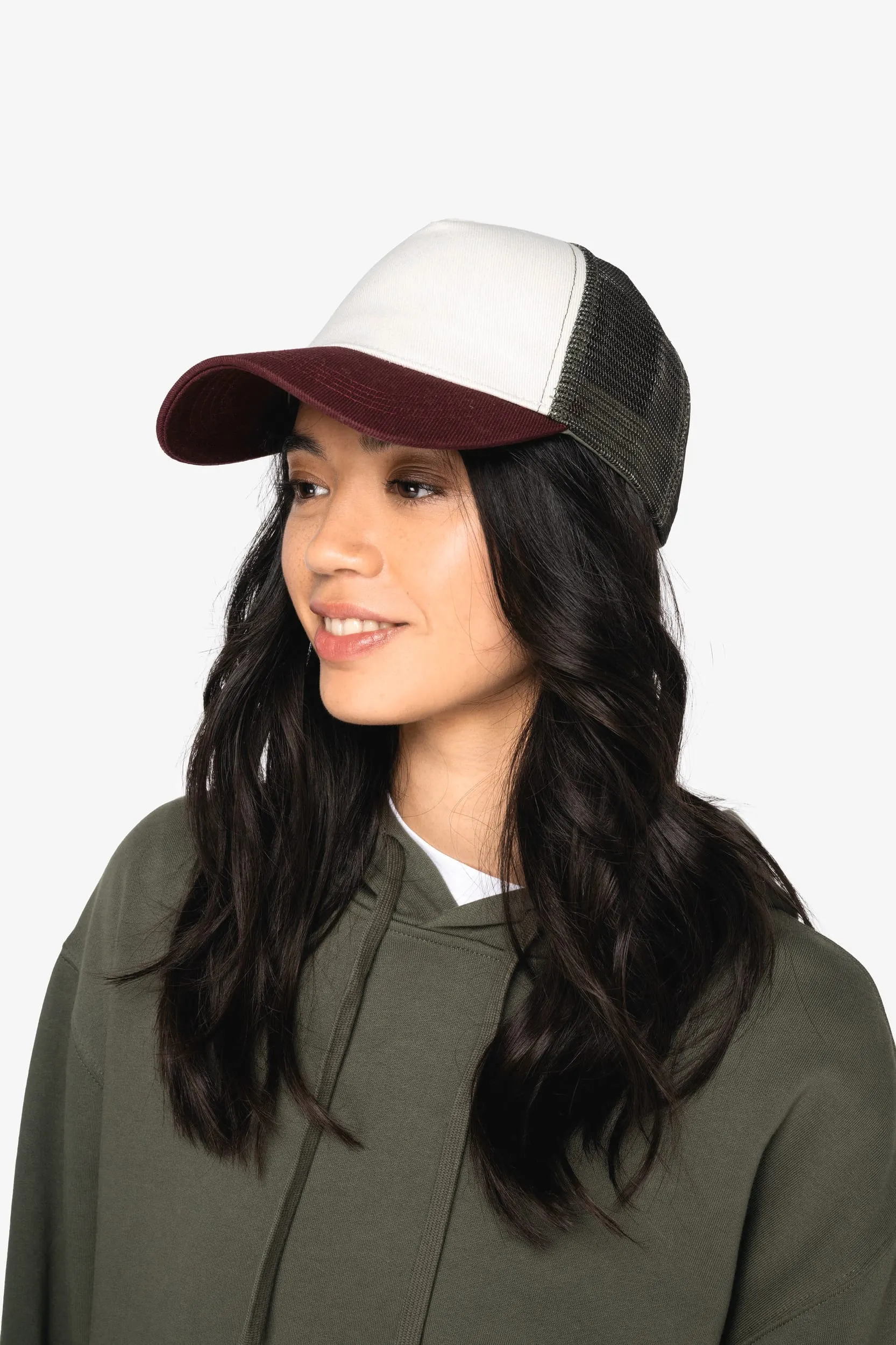 Gorra trucker ecorresponsable 5 paneles unisex