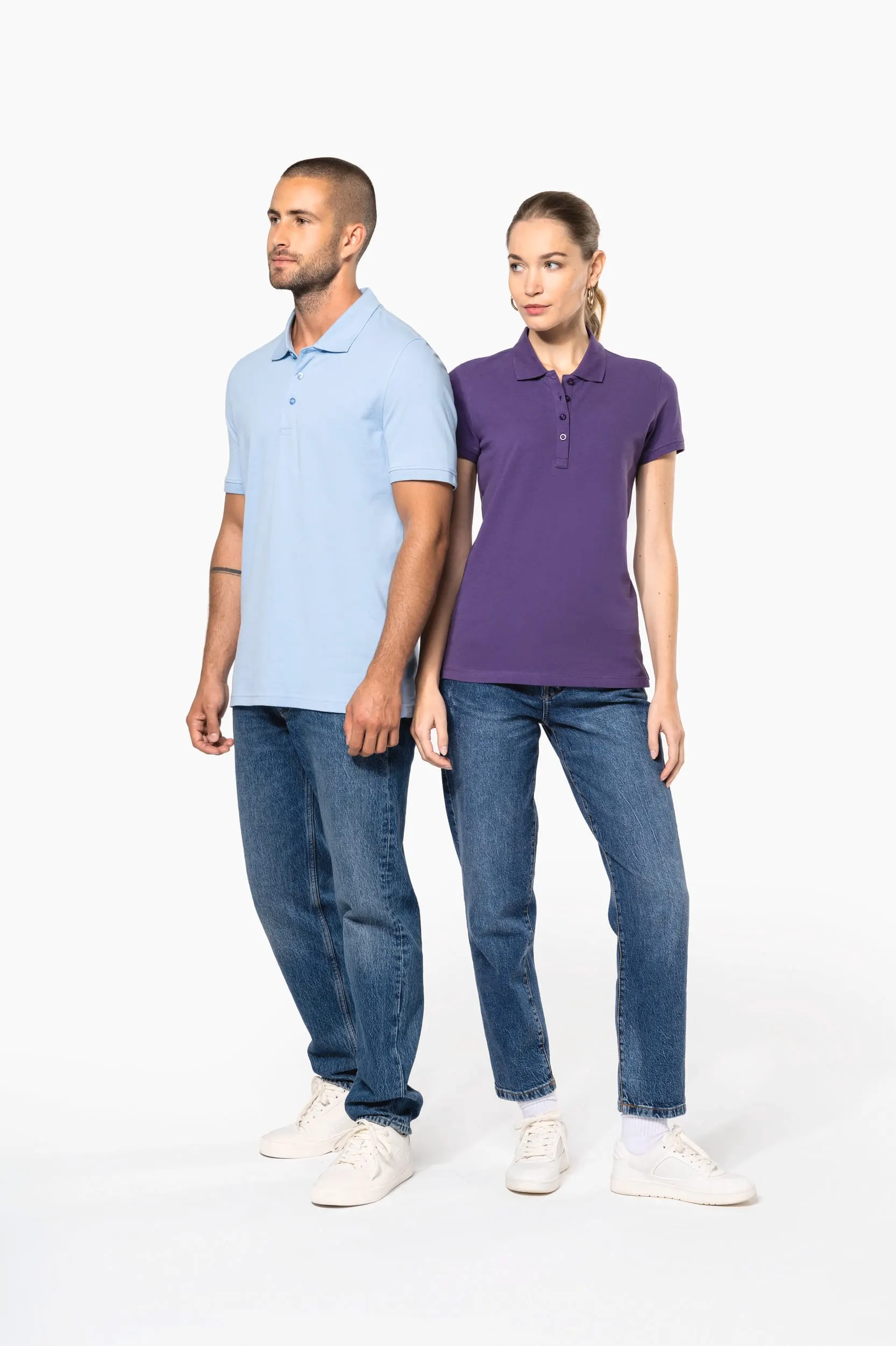 Polo piqué manga corta de mujer
