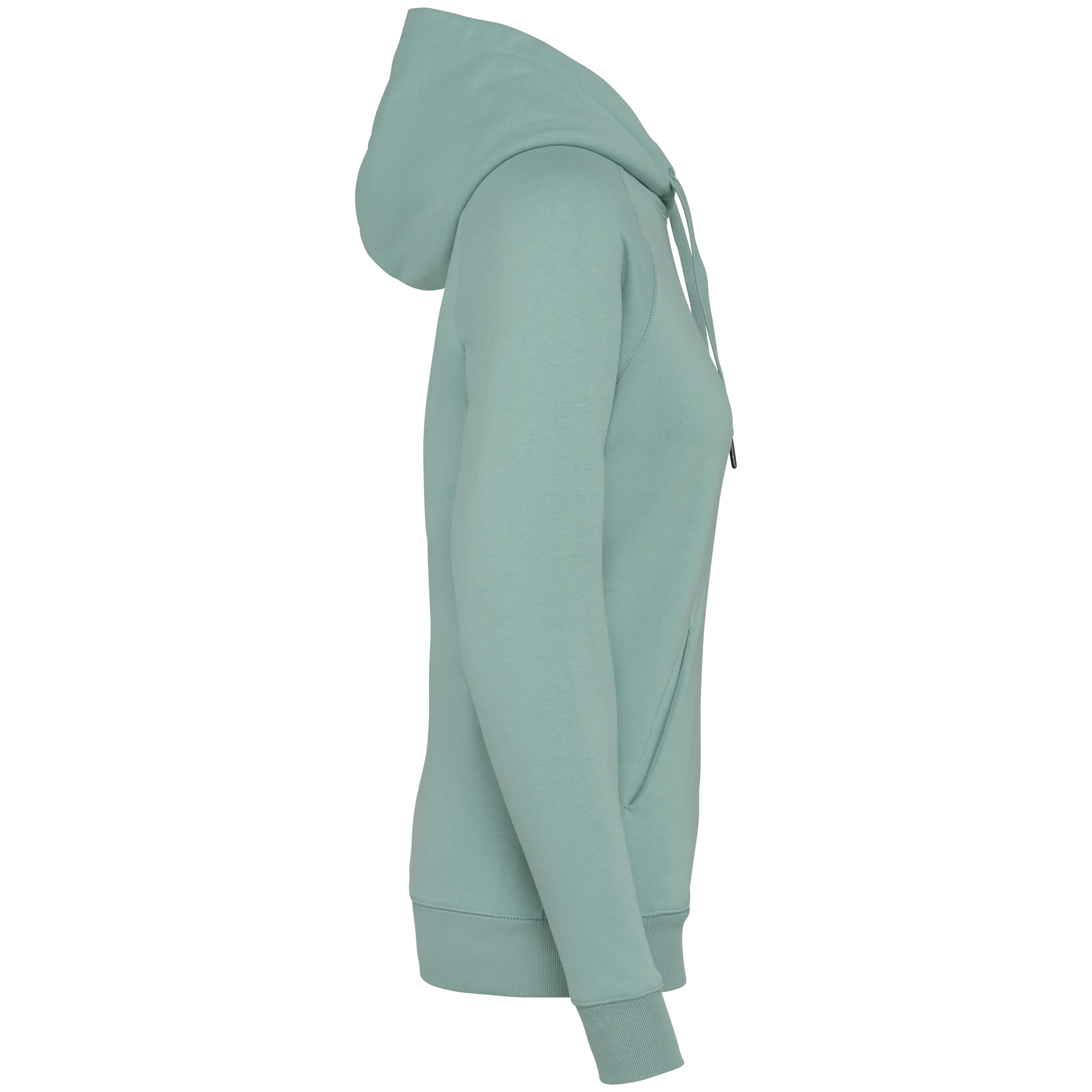 Sudadera ecorresponsable con capucha y mangas raglán mujer