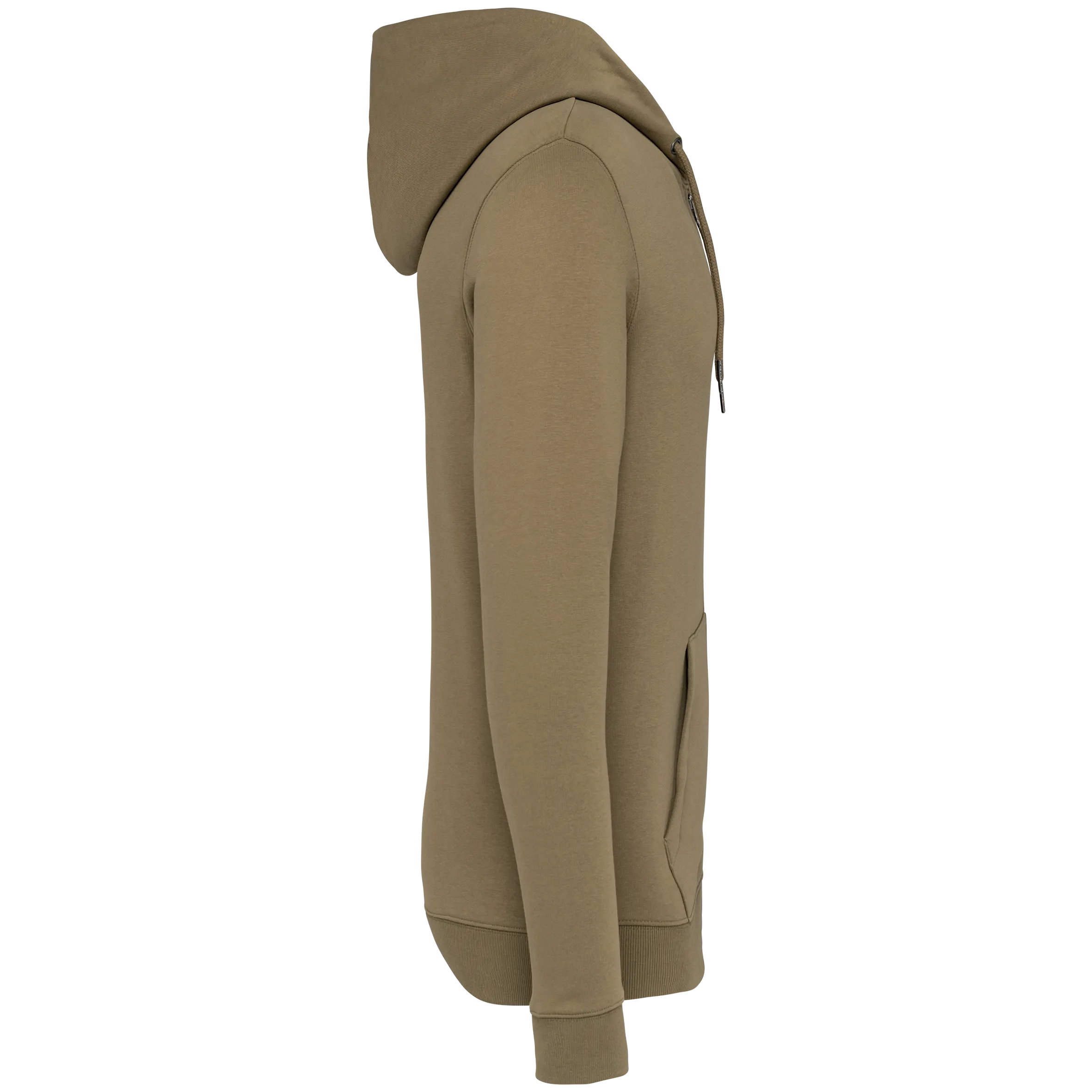 Sudadera ecorresponsable con cremallera y capucha unisex