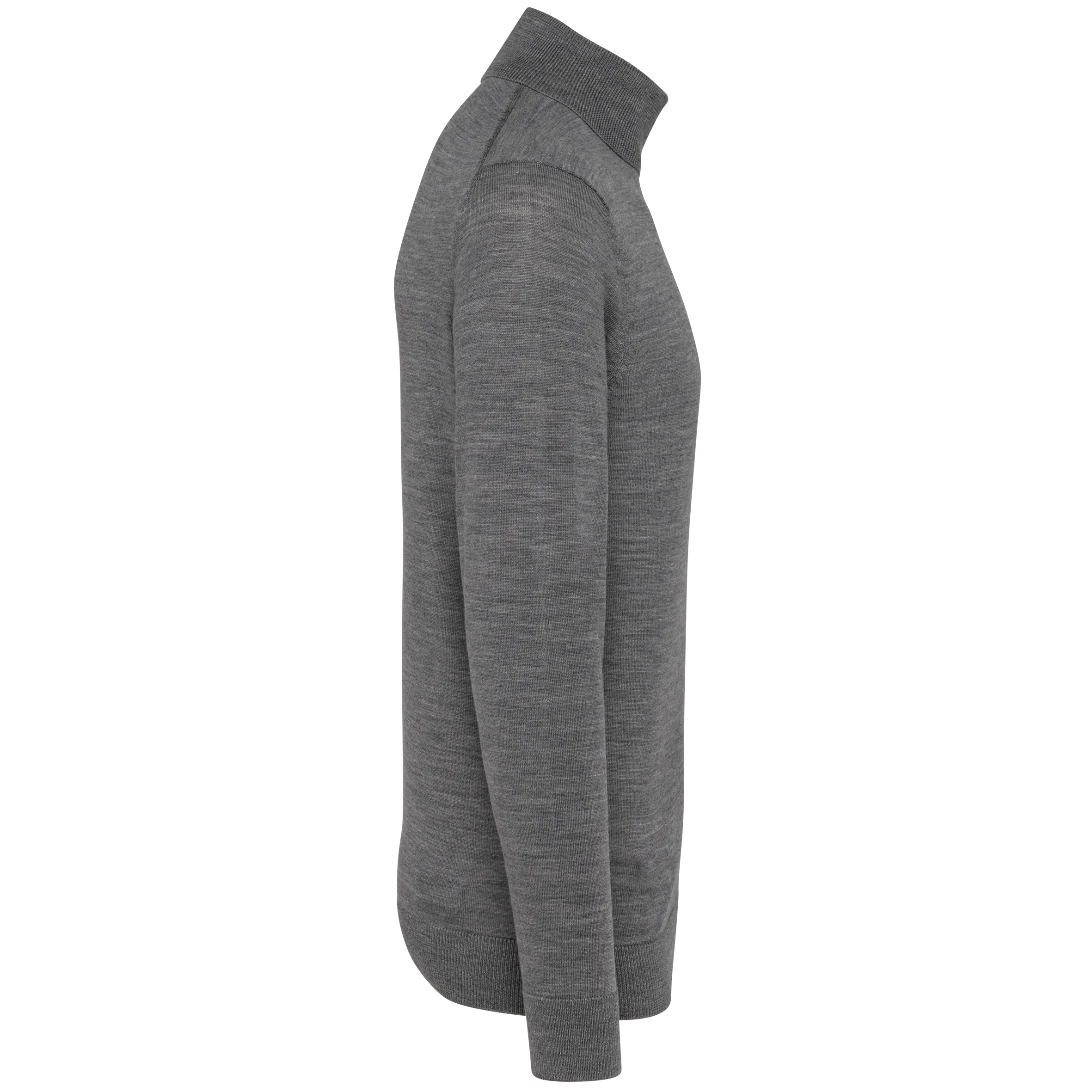 Jersey lana merina cuello vuelto hombre