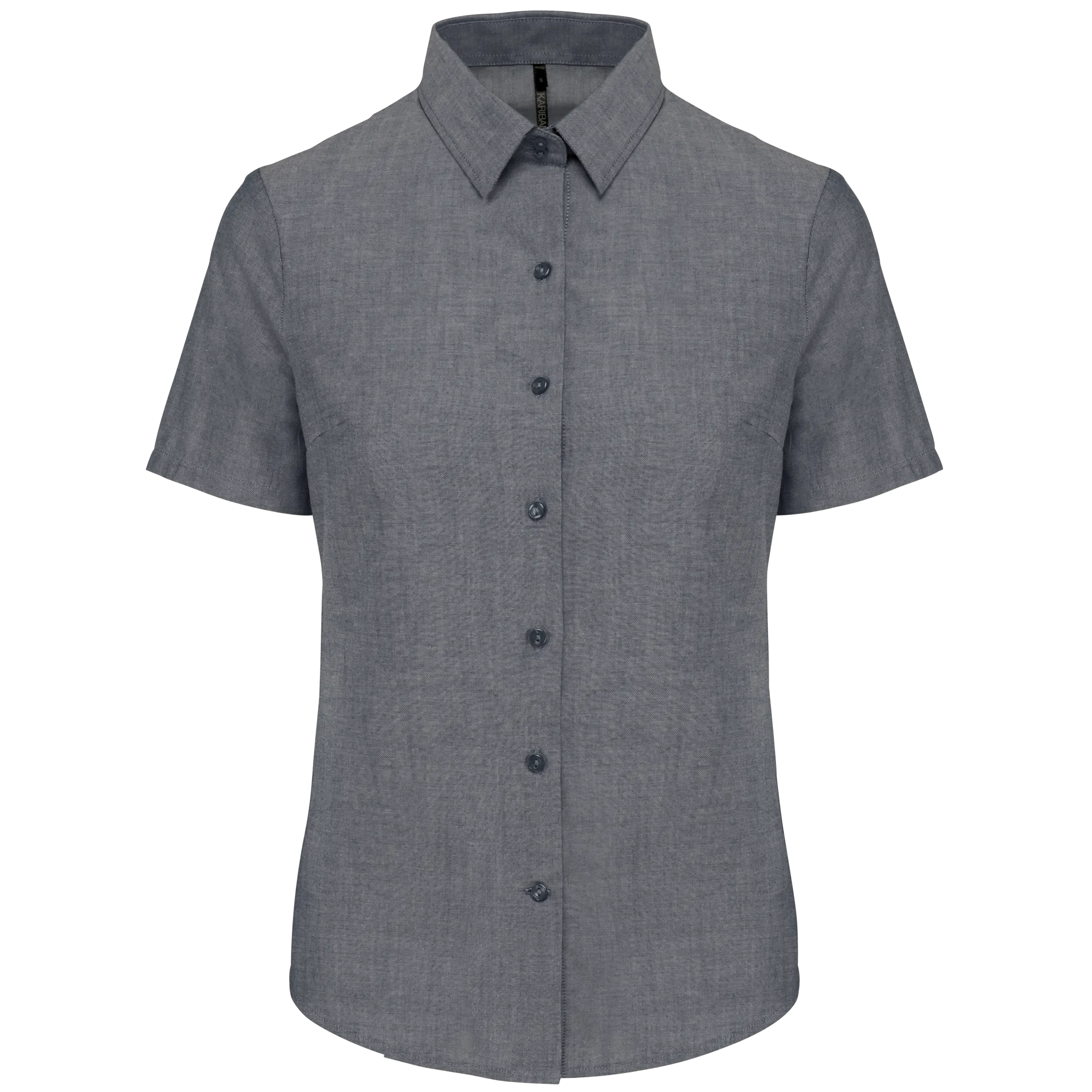 Camisa oxford manga corta mujer