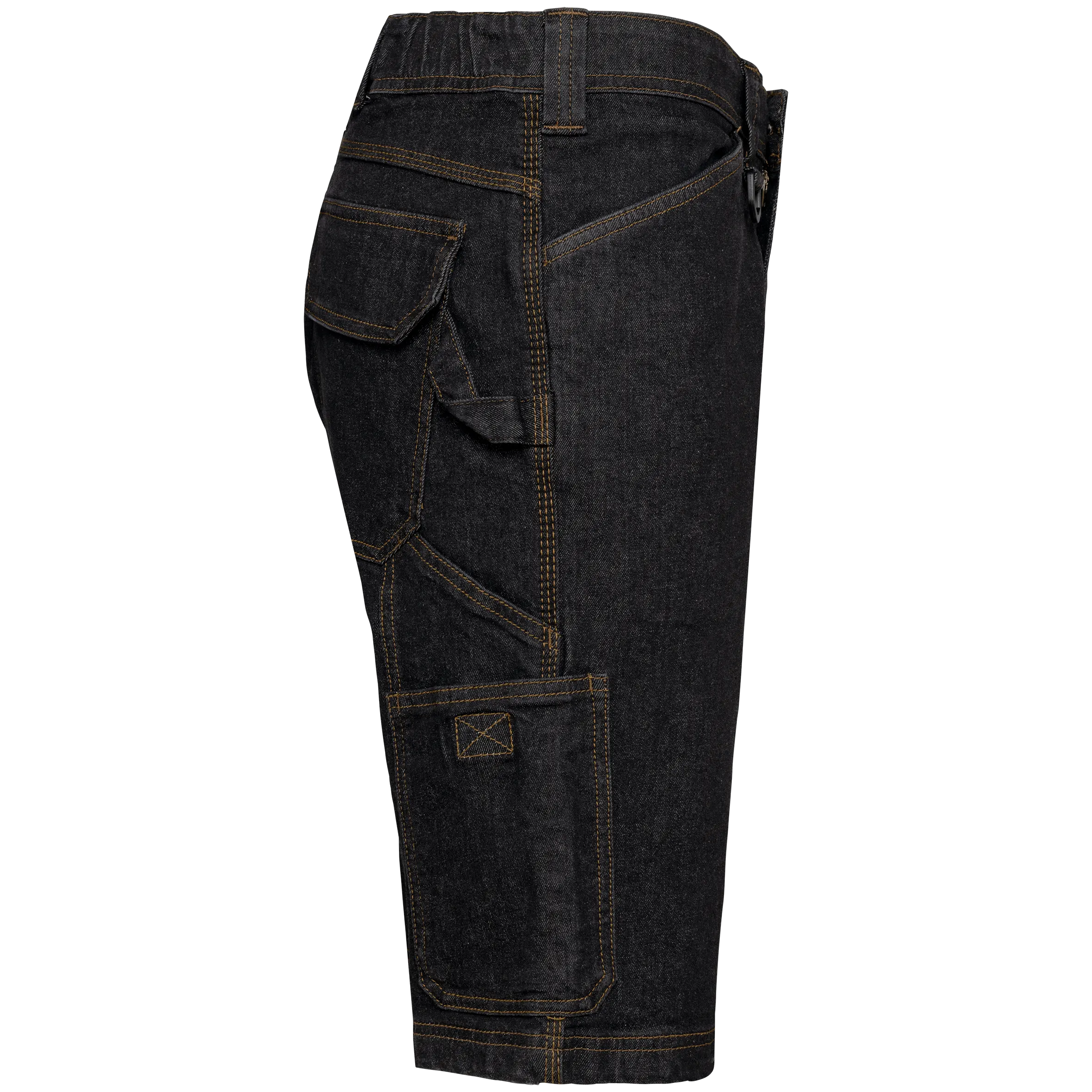 Bermuda denim multibolsillos hombre