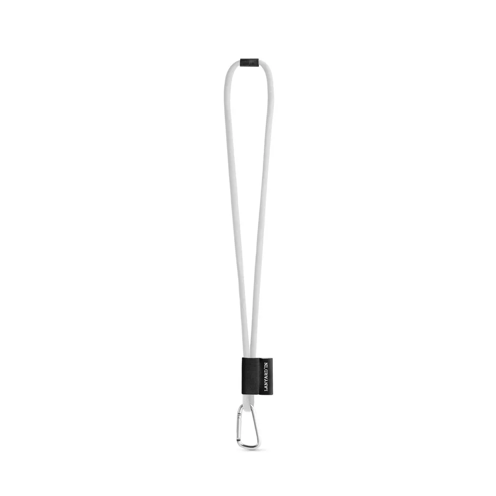SET Lanyard TUBE Long (Ø 7 mm) con mosquetón en forma de D de 55 mm y cierre de seguridad de Ø 7 mm
