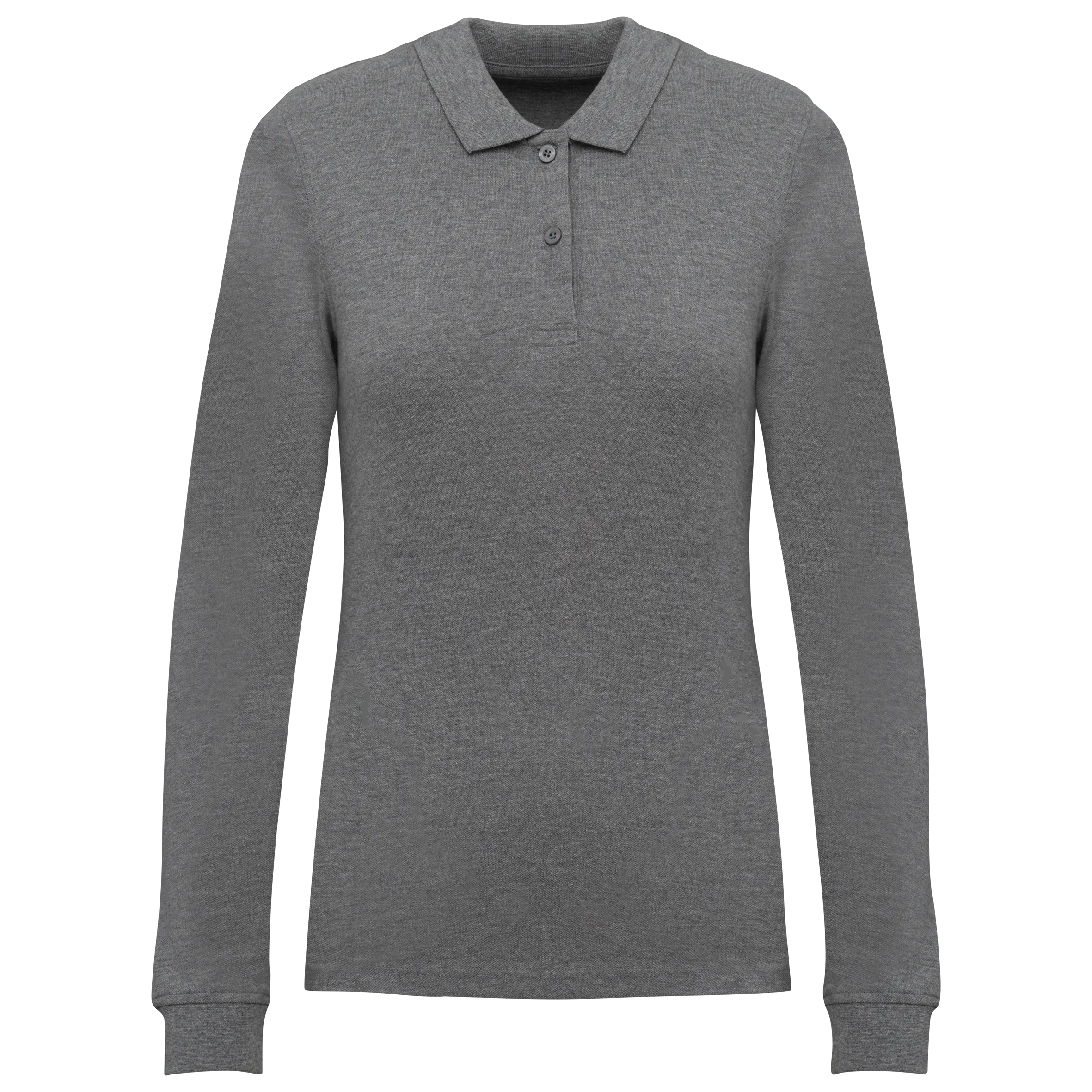 Polo de punto piqué manga larga Bio180 mujer