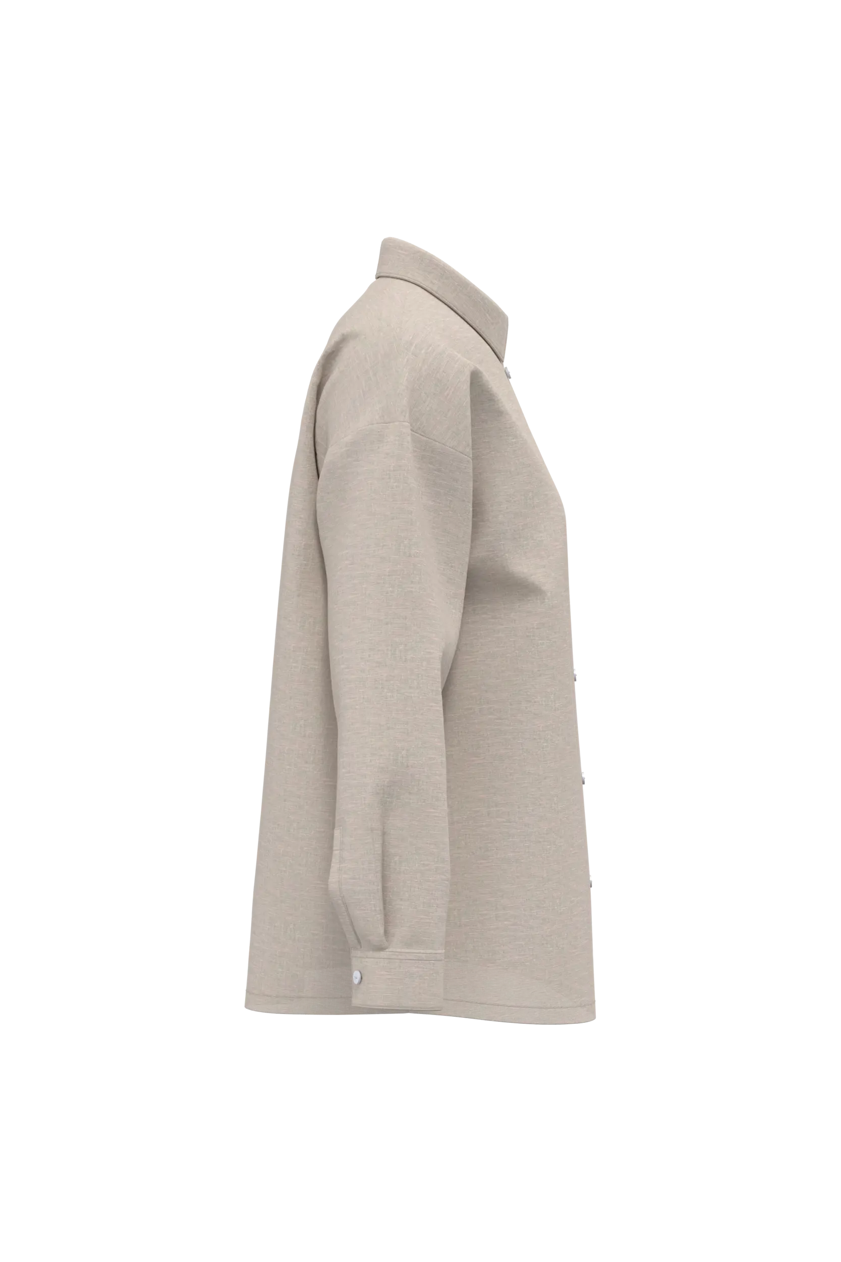 Camisa de lino oversize mujer