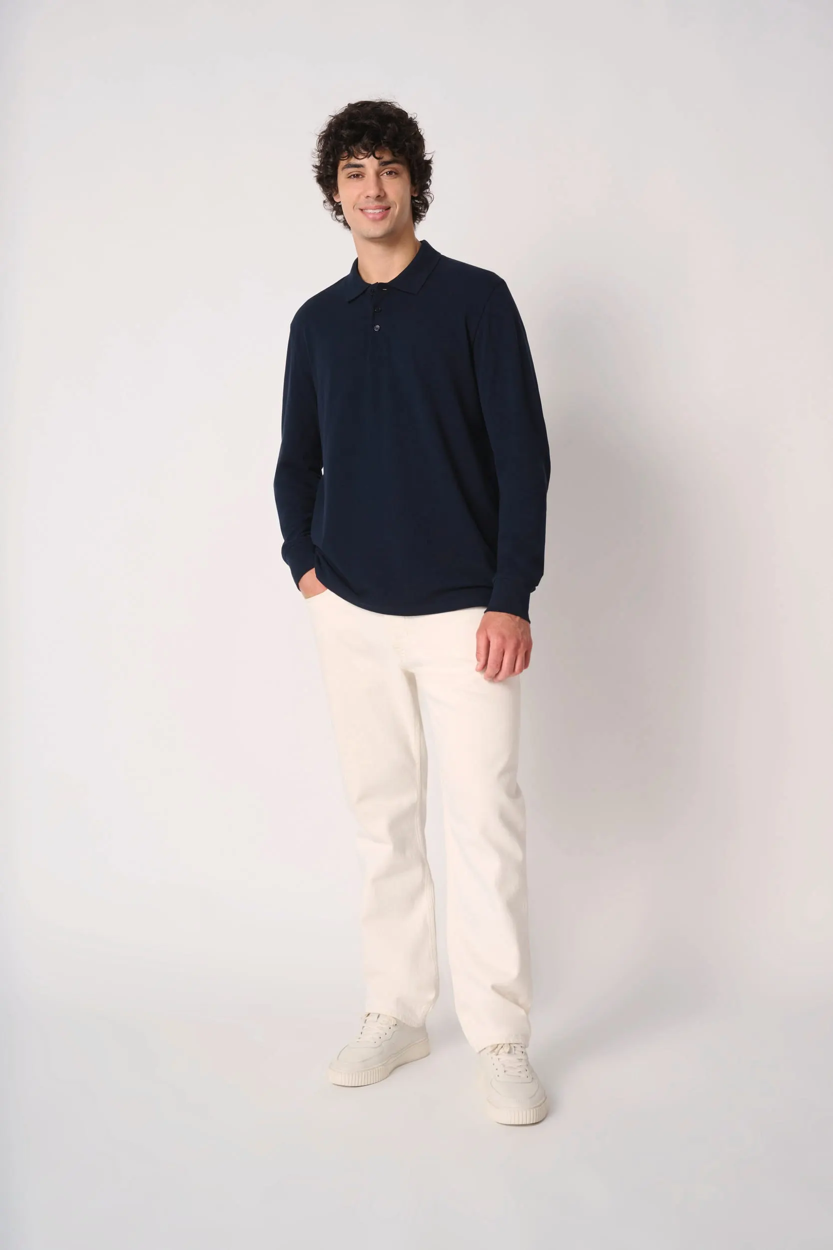 Polo punto piqué LSL hombre