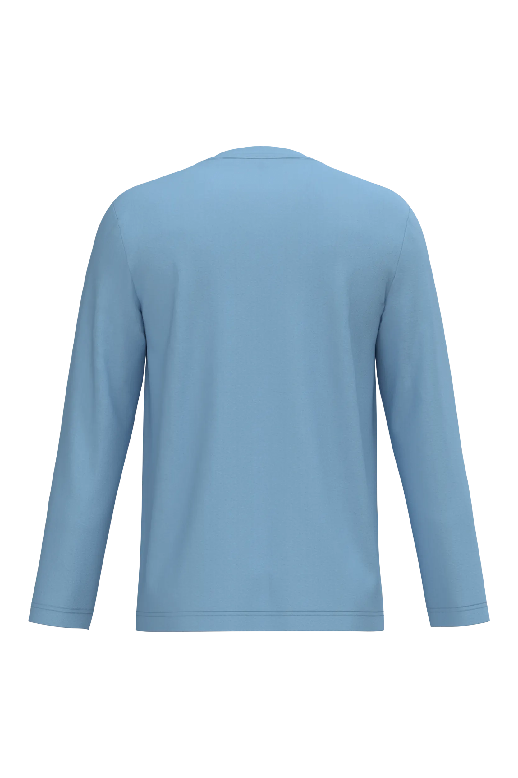 Camiseta manga larga y cuello de pico hombre