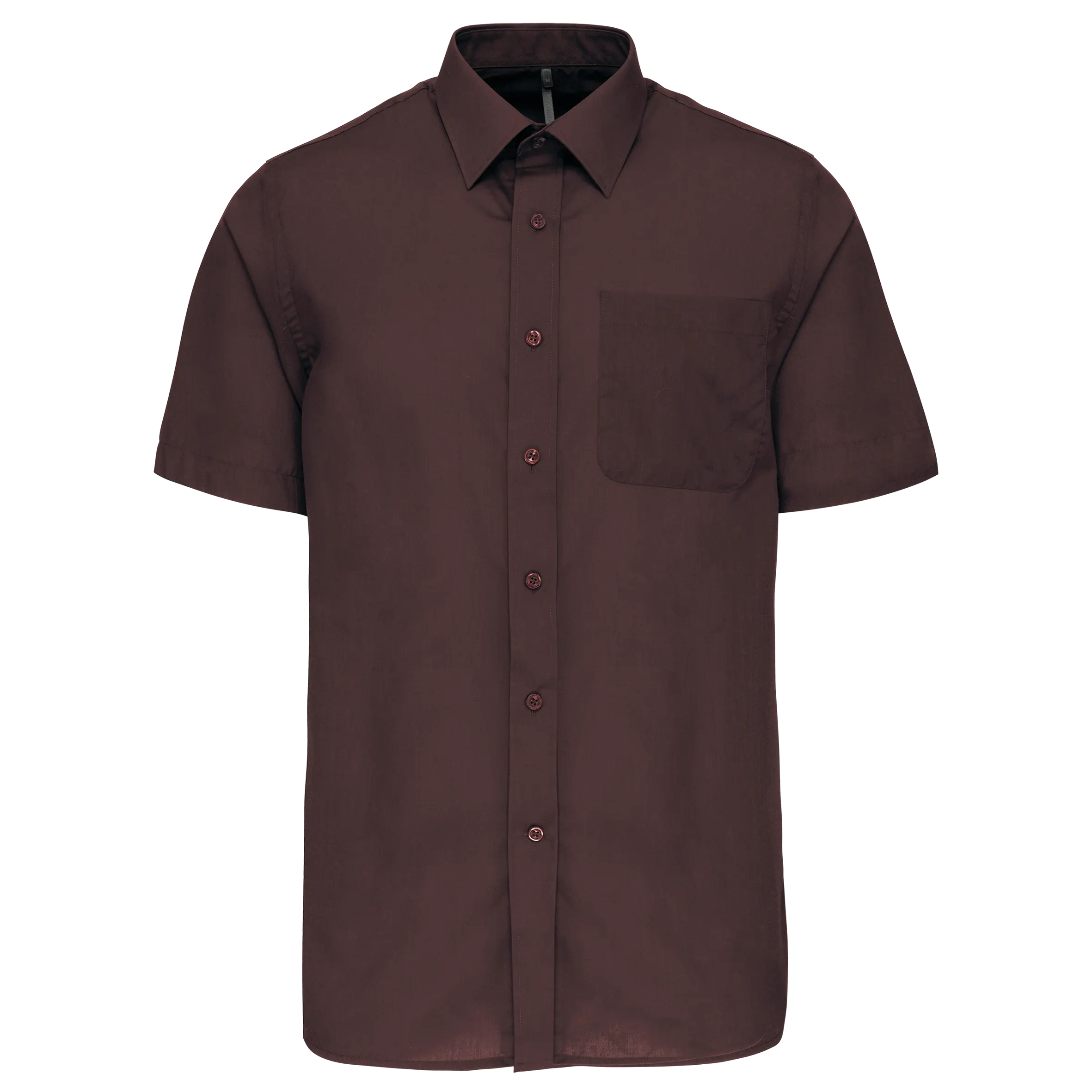 Camisa popelina de polialgodón manga corta de fácil cuidado hombre