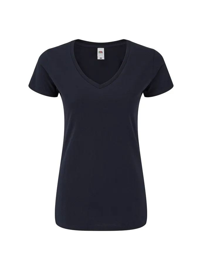 CAMISETA FRUIT OF THE LOOM LADIES ICONIC 150 V-NECK T