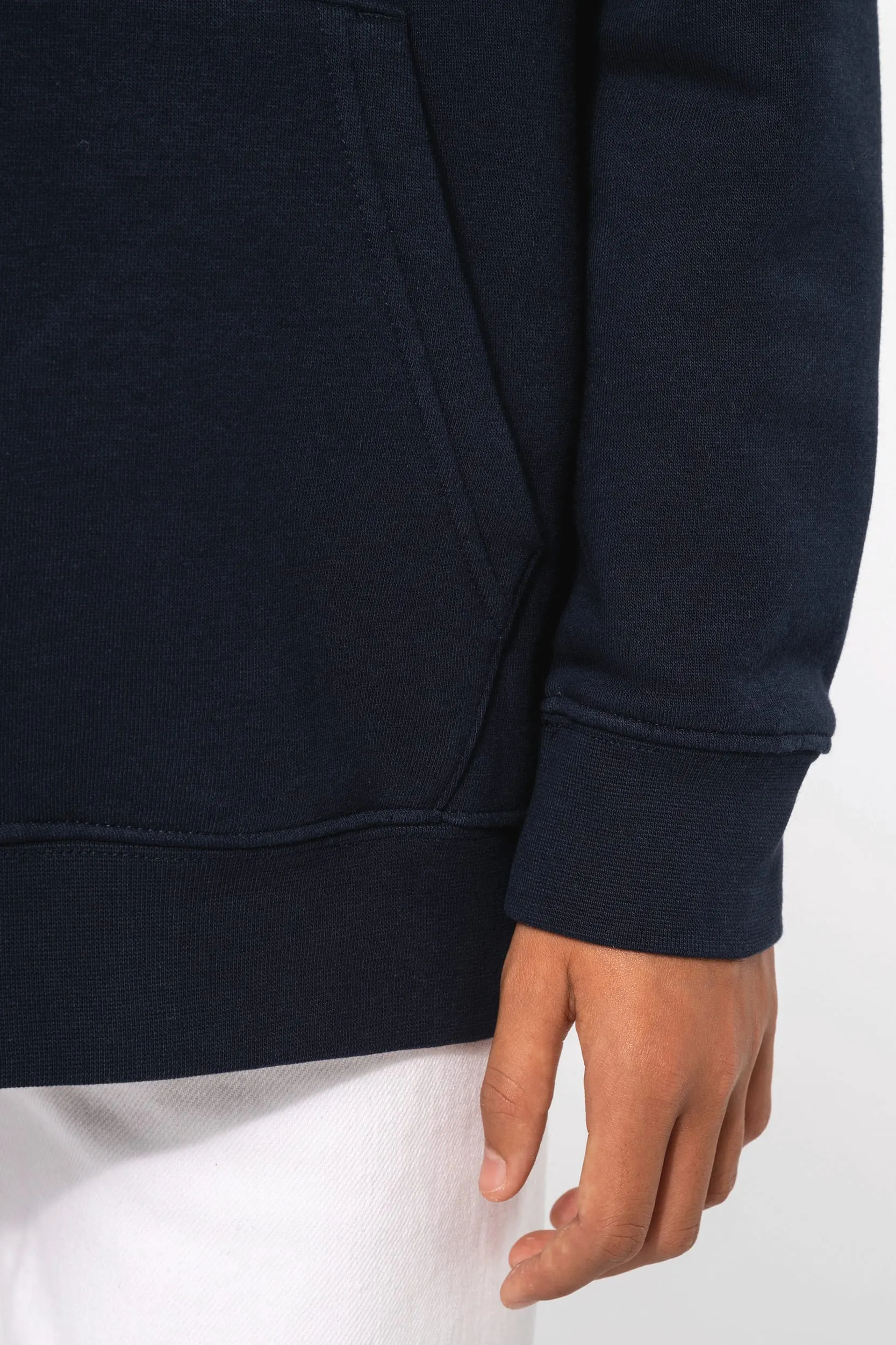 Sudadera con capucha de forro contrastado infantil