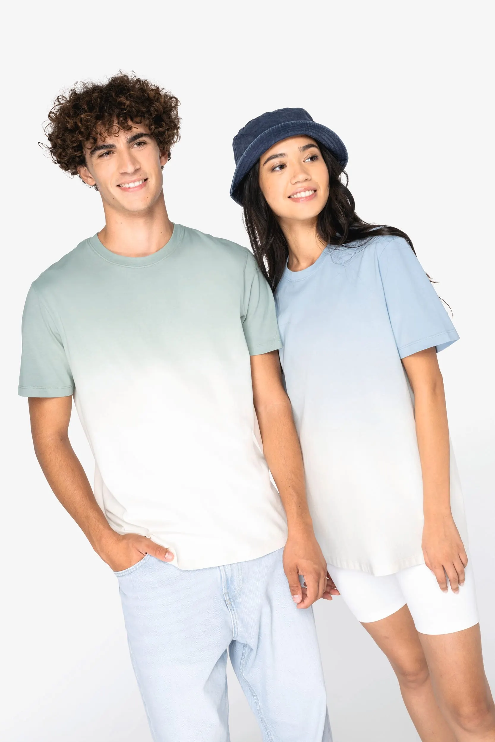 Camiseta ecorresposable Dip Dye unisex