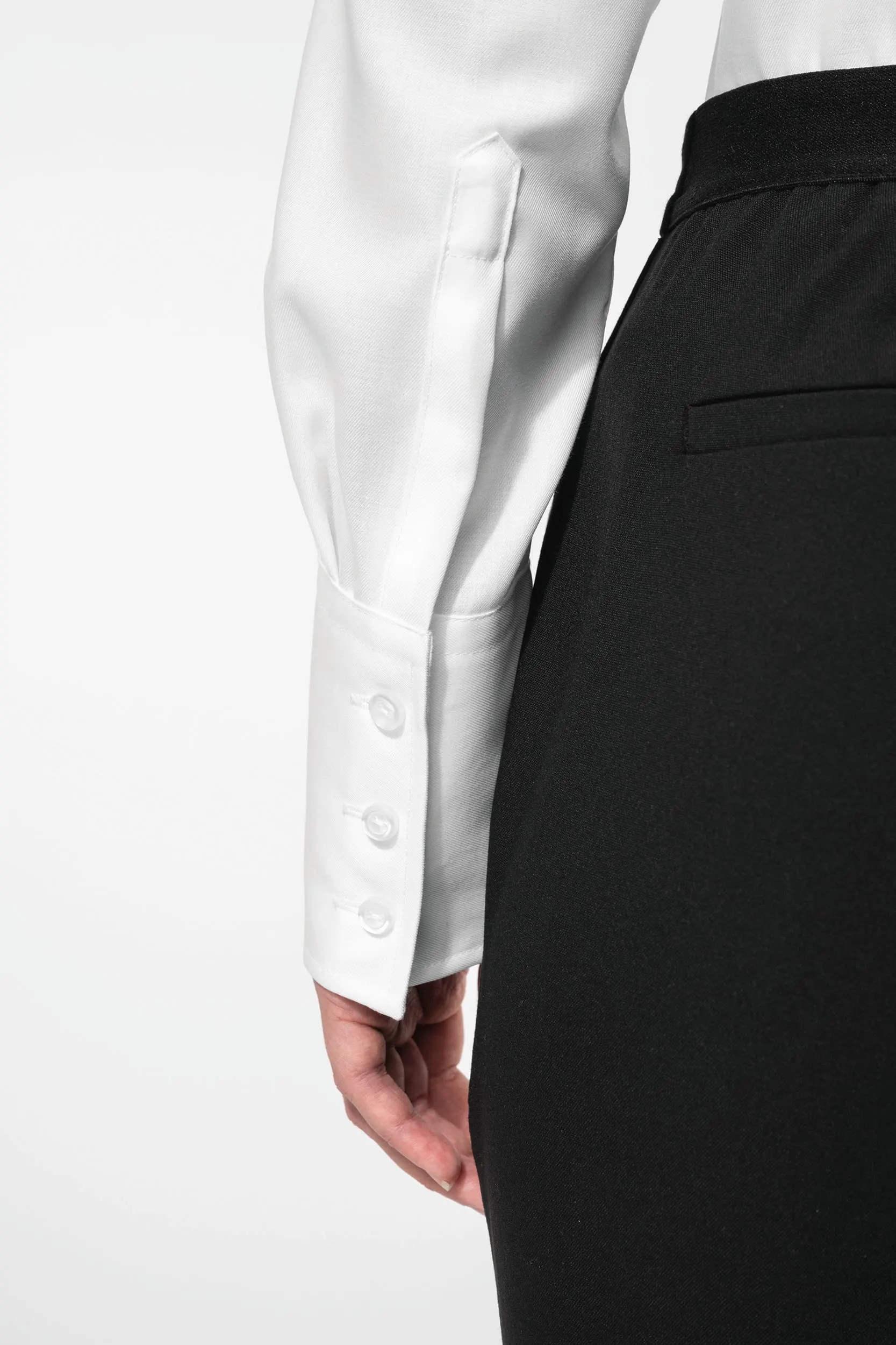 Camisa no-plancha manga larga mujer