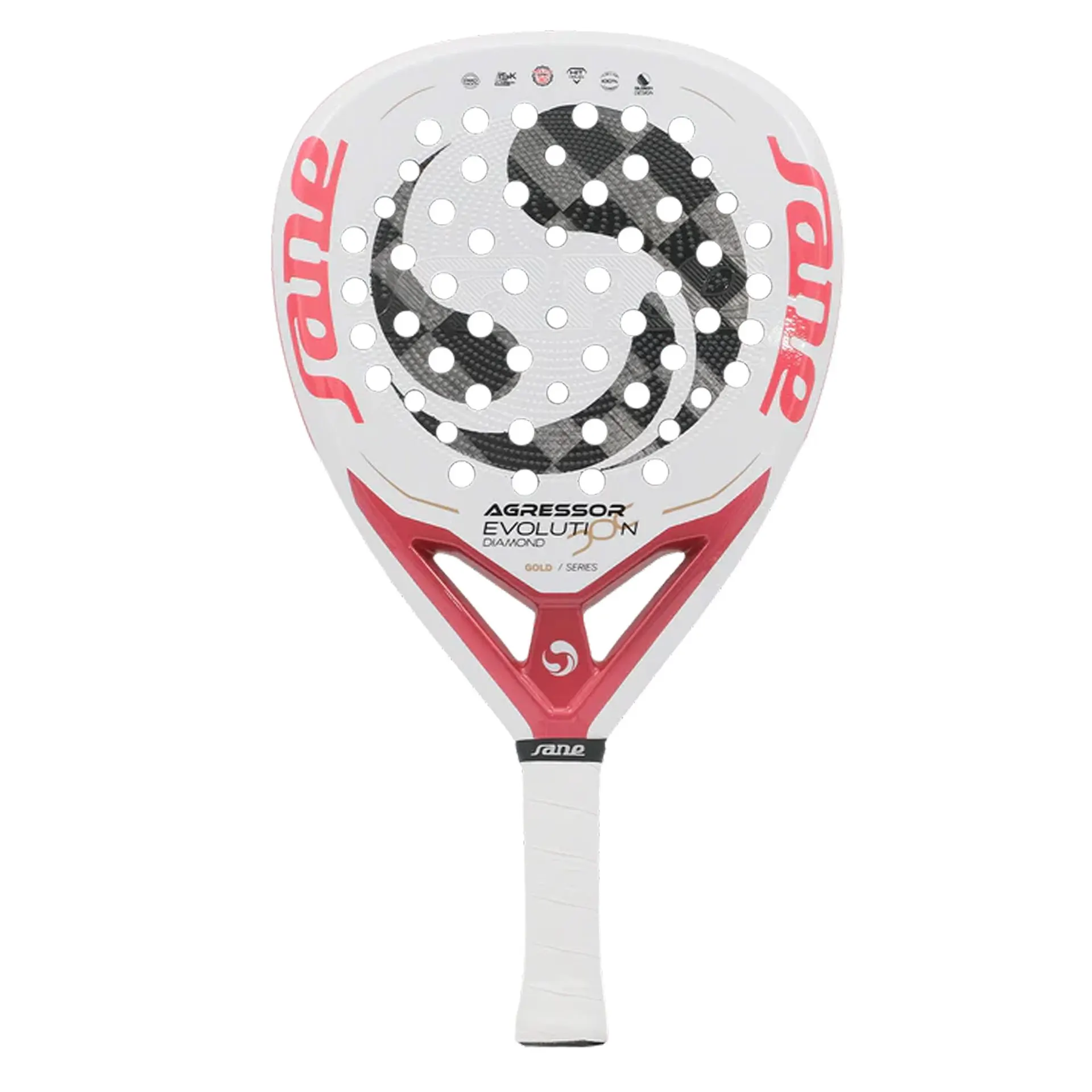 PALA DE PÁDEL SANE AGRESSOR EVOLUTION DIAMOND GOLD