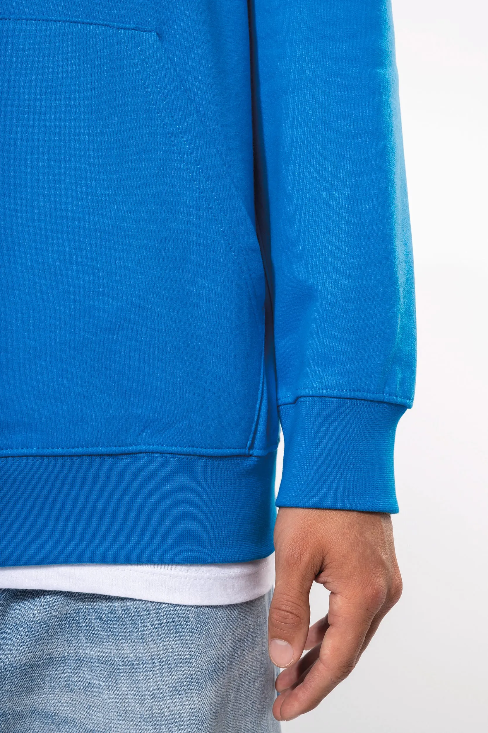 Sudadera capucha contrastada hombre